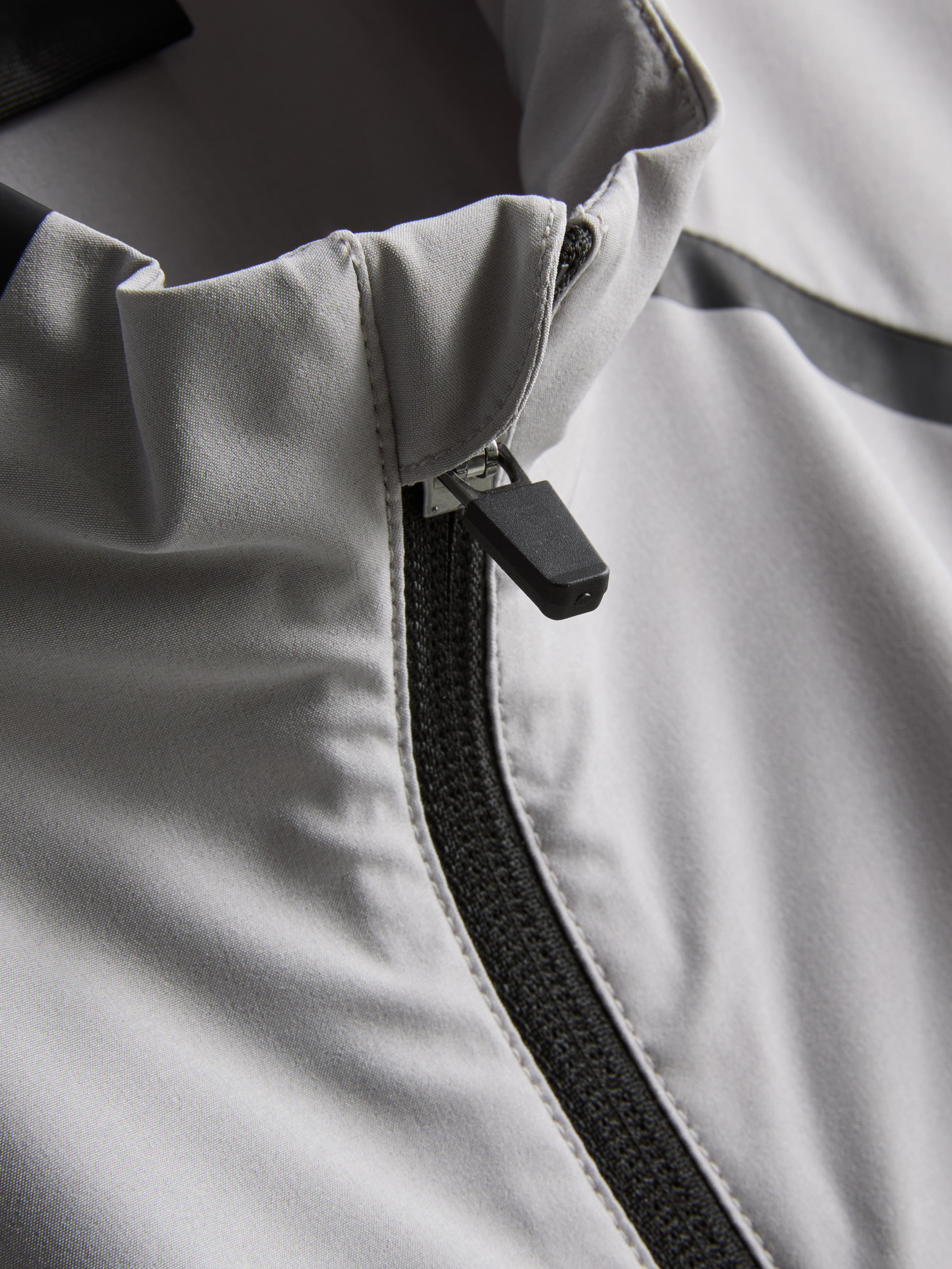 Zip-Up Active Jacket - Light Gray