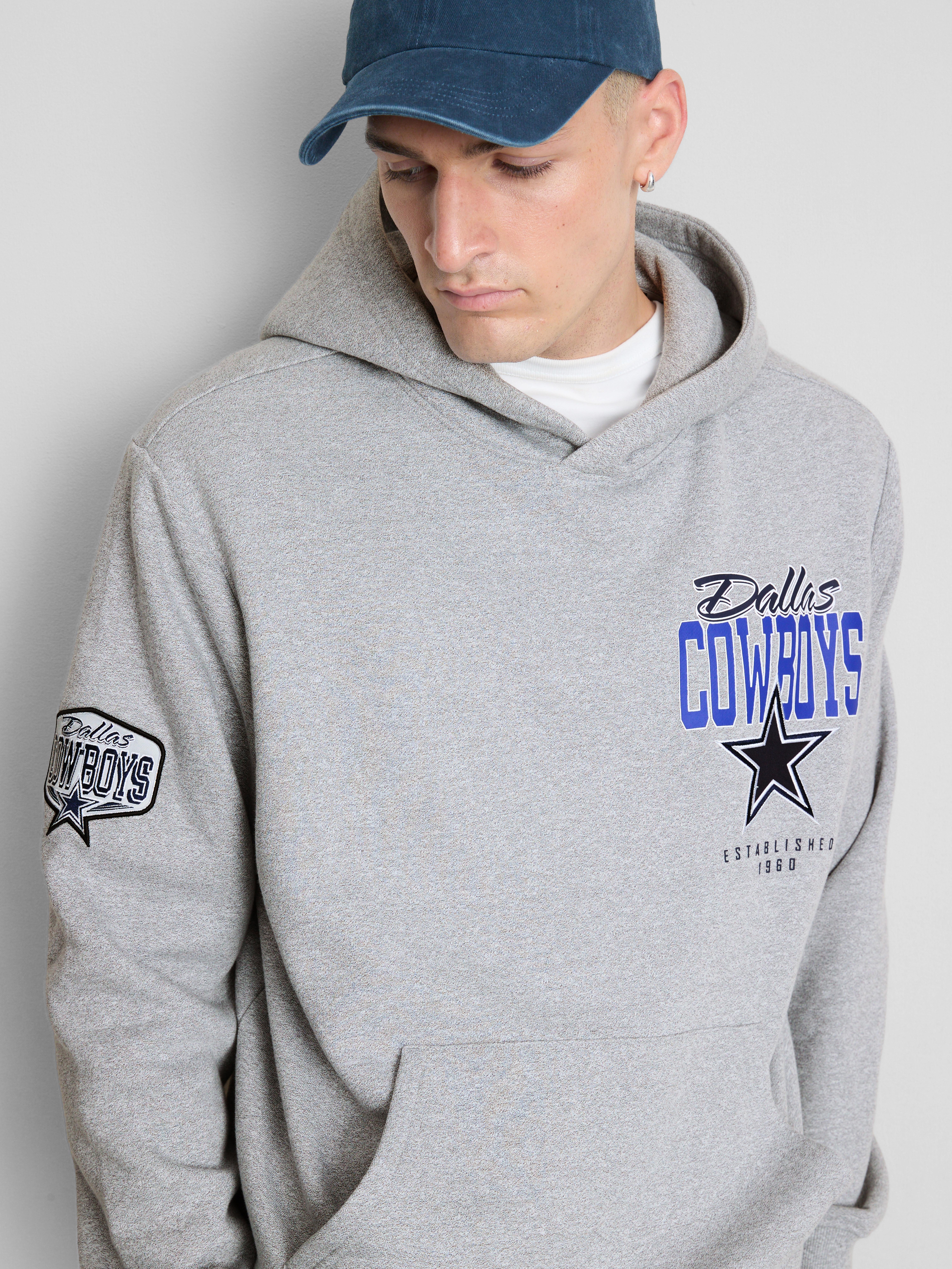 NFL Dallas Cowboys Cotton-Rich Hoodie - Gray