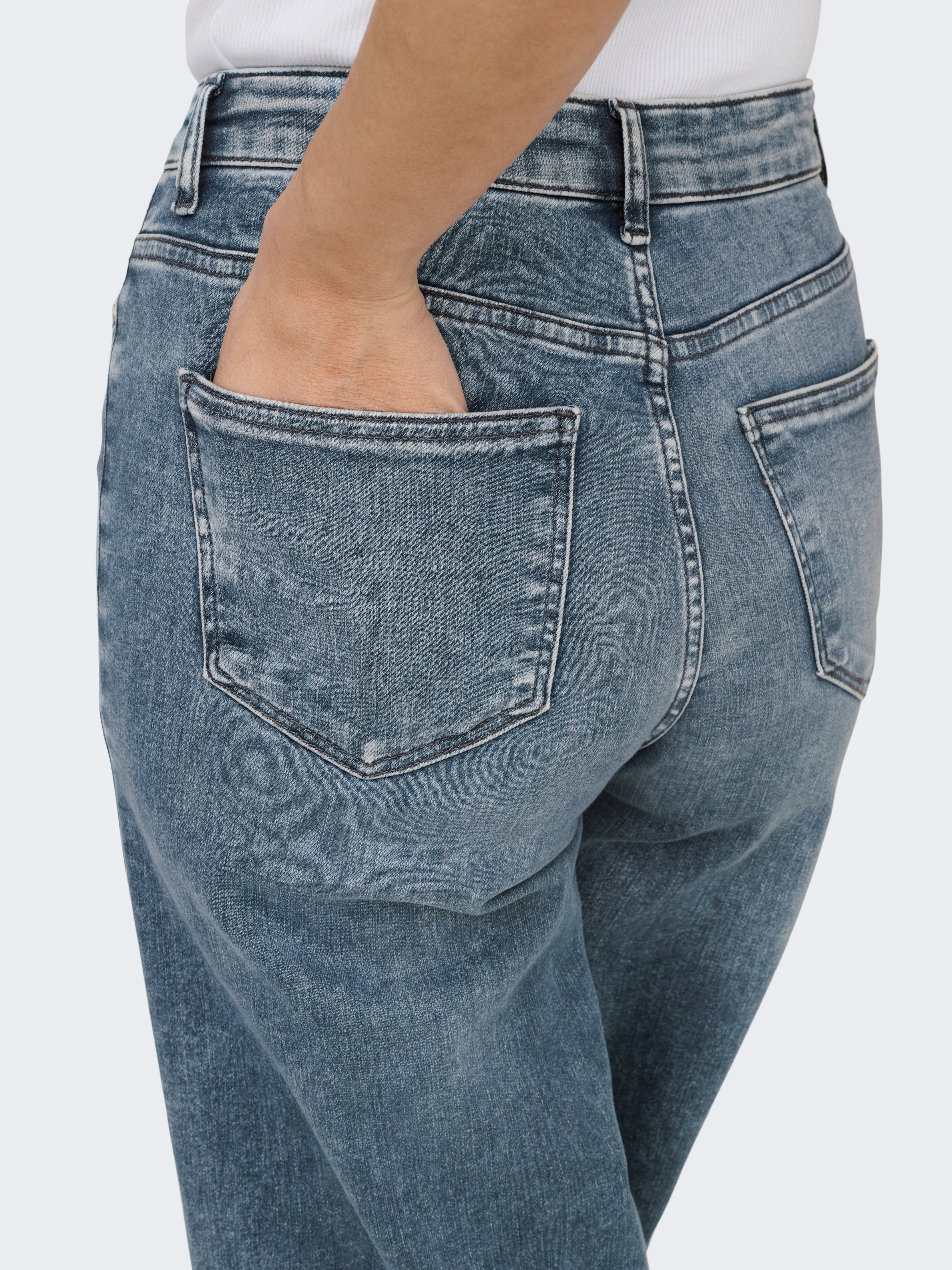 ONLMADISON High waist Wide Leg Fit Jeans Special Blue Grey Denim