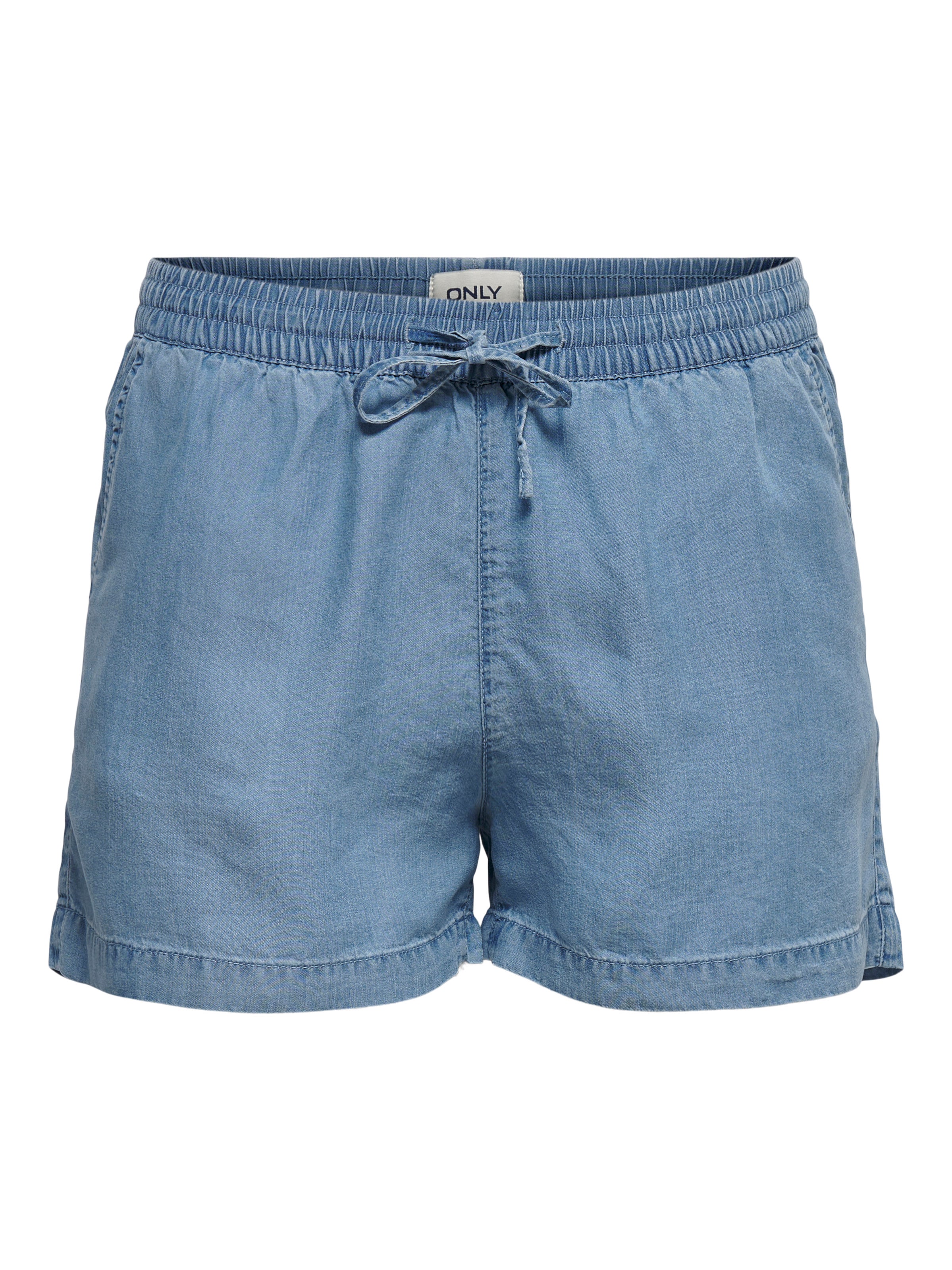 ONLPEMA Mid waist Relaxed Fit Shorts Medium Blue Denim
