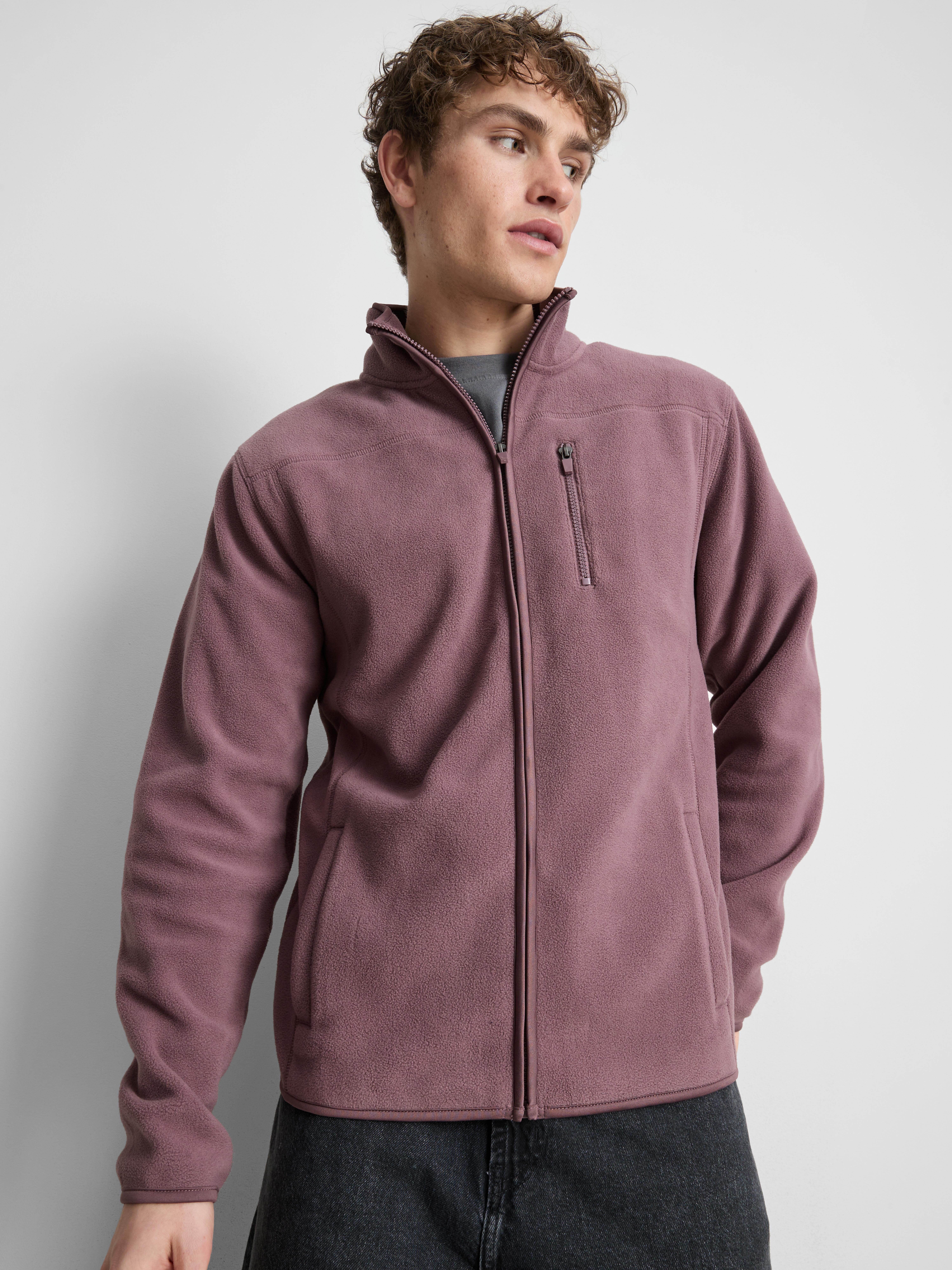 Zip-Up Fleece Jacket - Pink