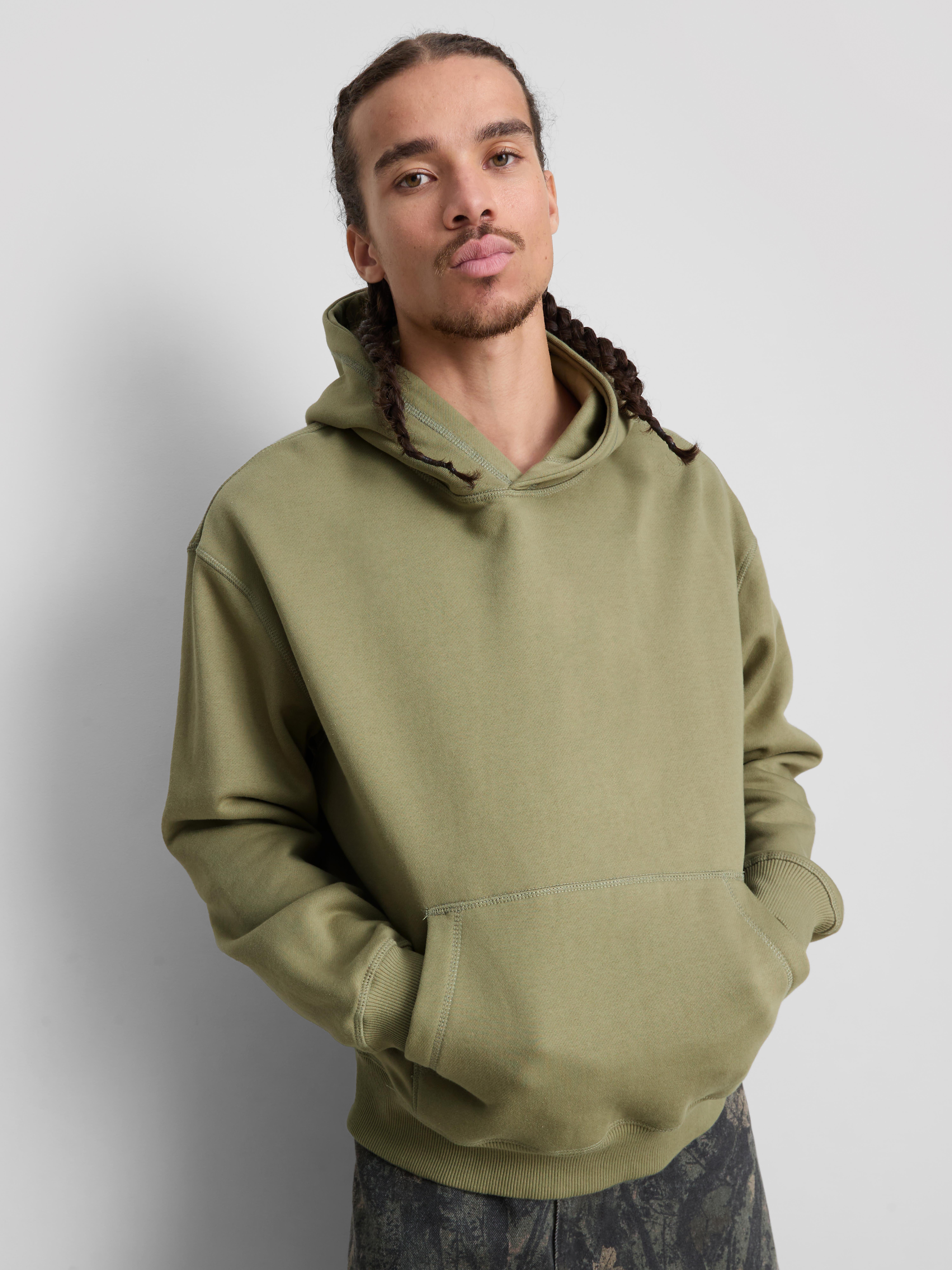 Oversized Pullover Hoodie - Green