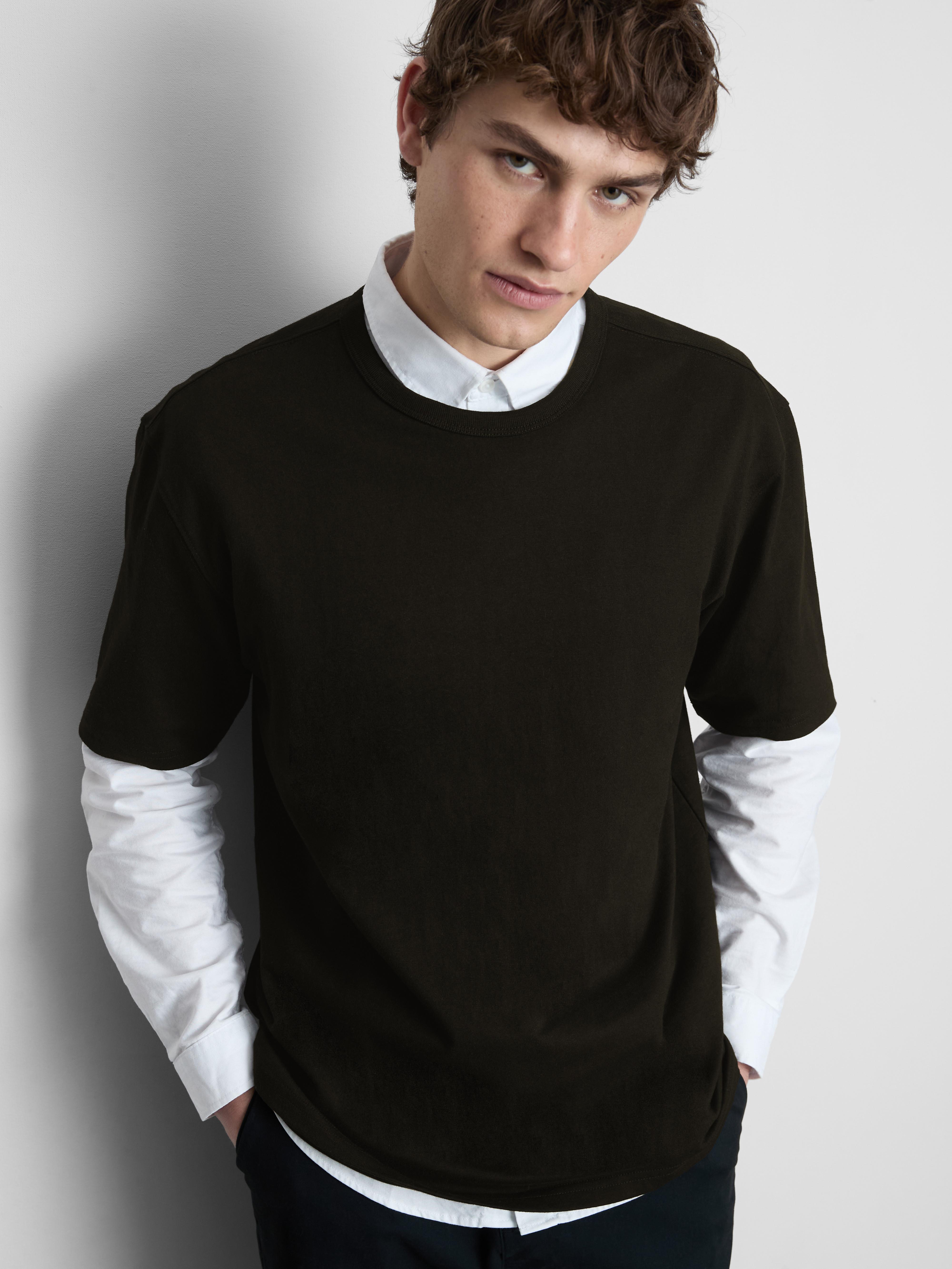 Relaxed-Fit Short-Sleeve T-Shirt - Black