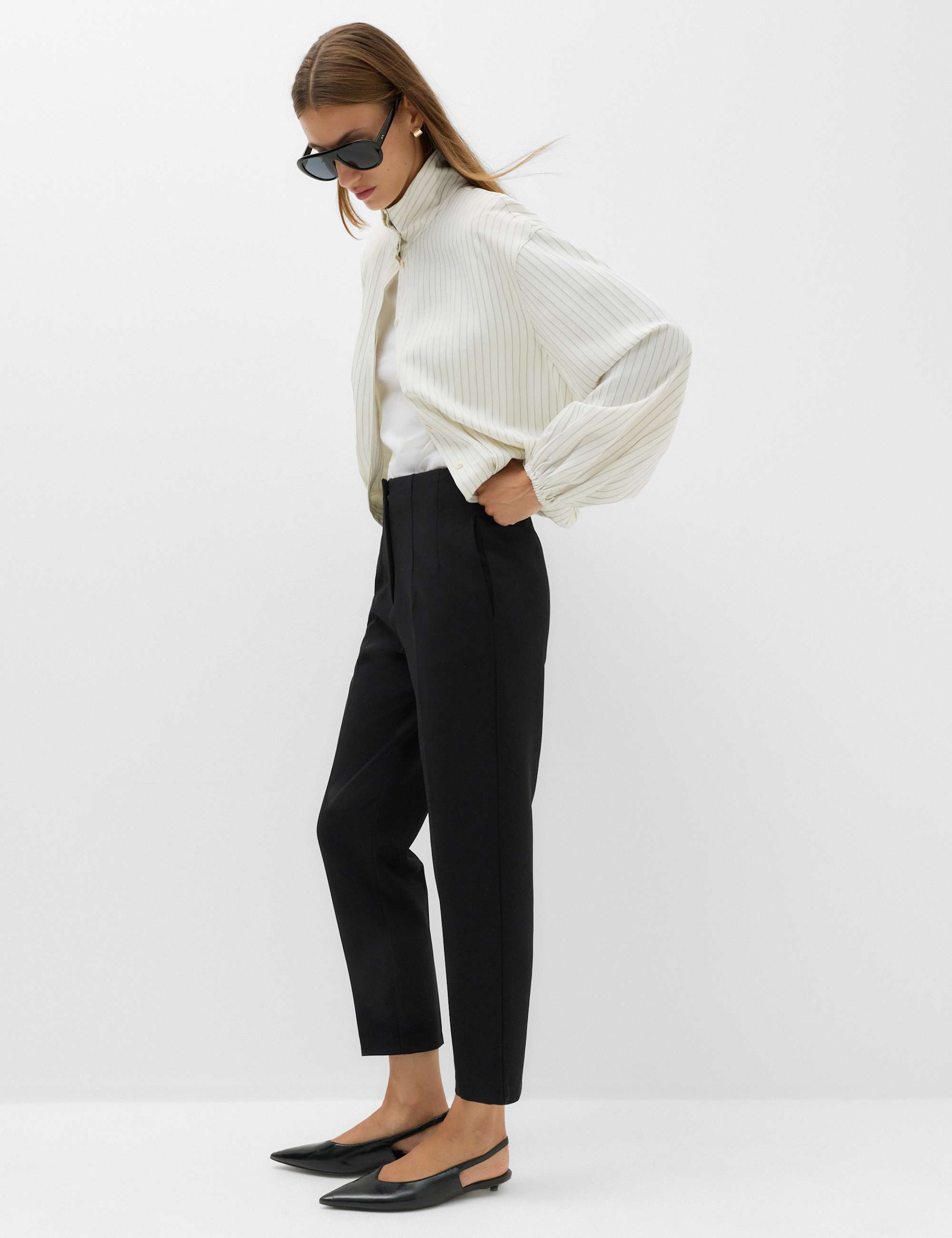 Tapered Ankle Grazer Trousers