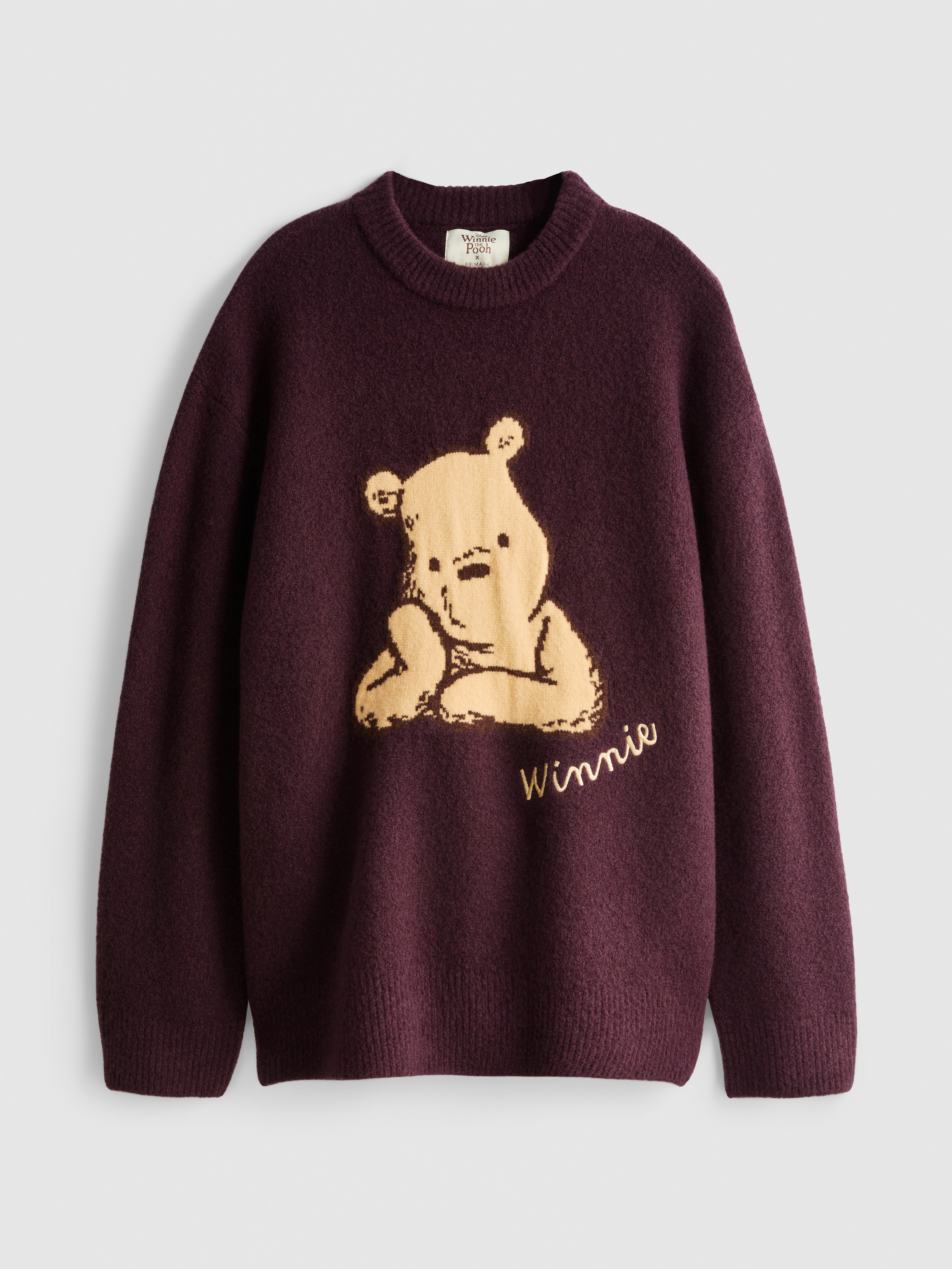 Disney's Winnie the Pooh Knitted Oversized Sweater - Purple