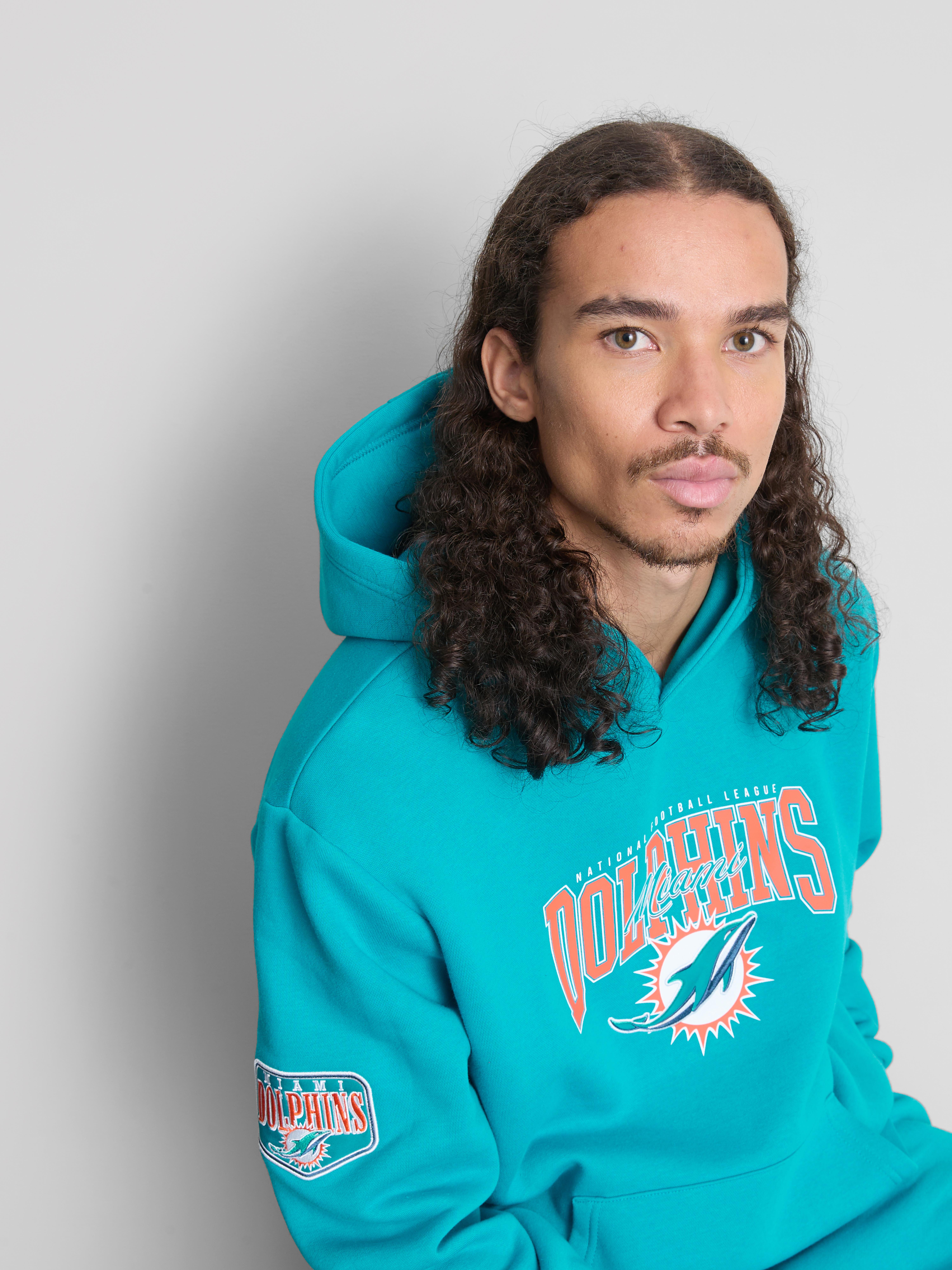 NFL Miami Dolphins Cotton-Rich Hoodie - Teal