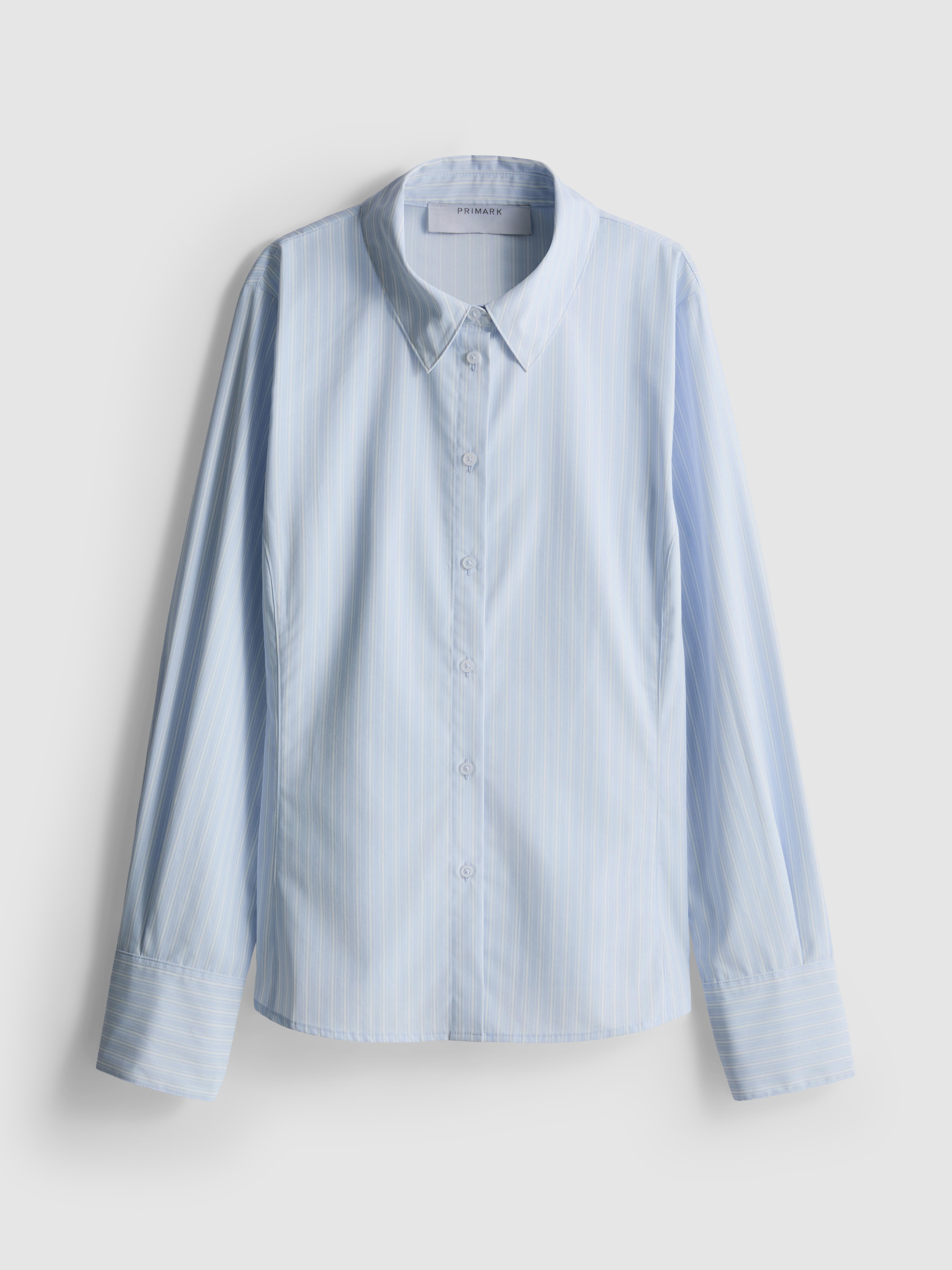 Long Sleeve Workwear Shirt - Mid Blue