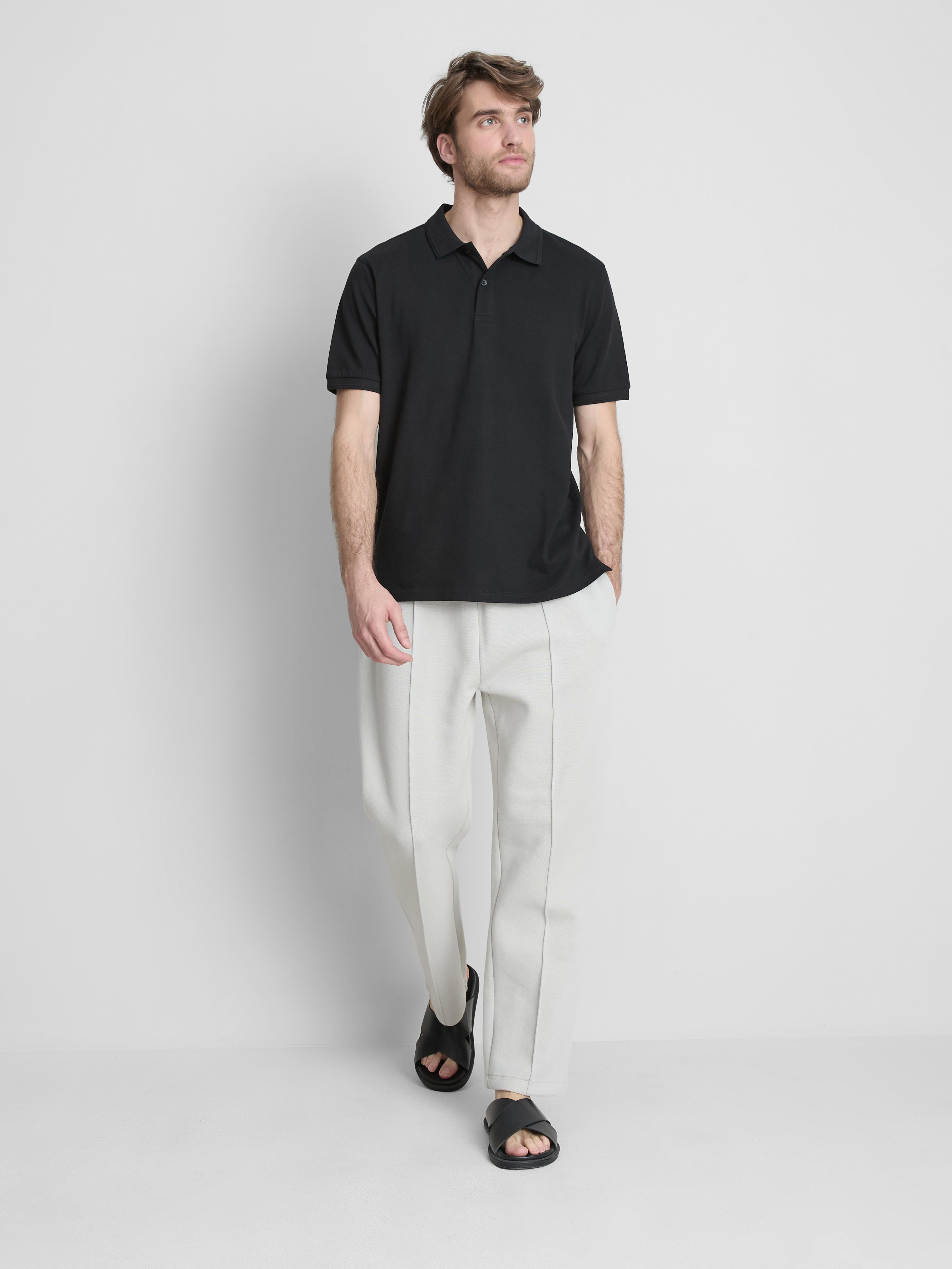 Short-Sleeve Polo Shirt - Black