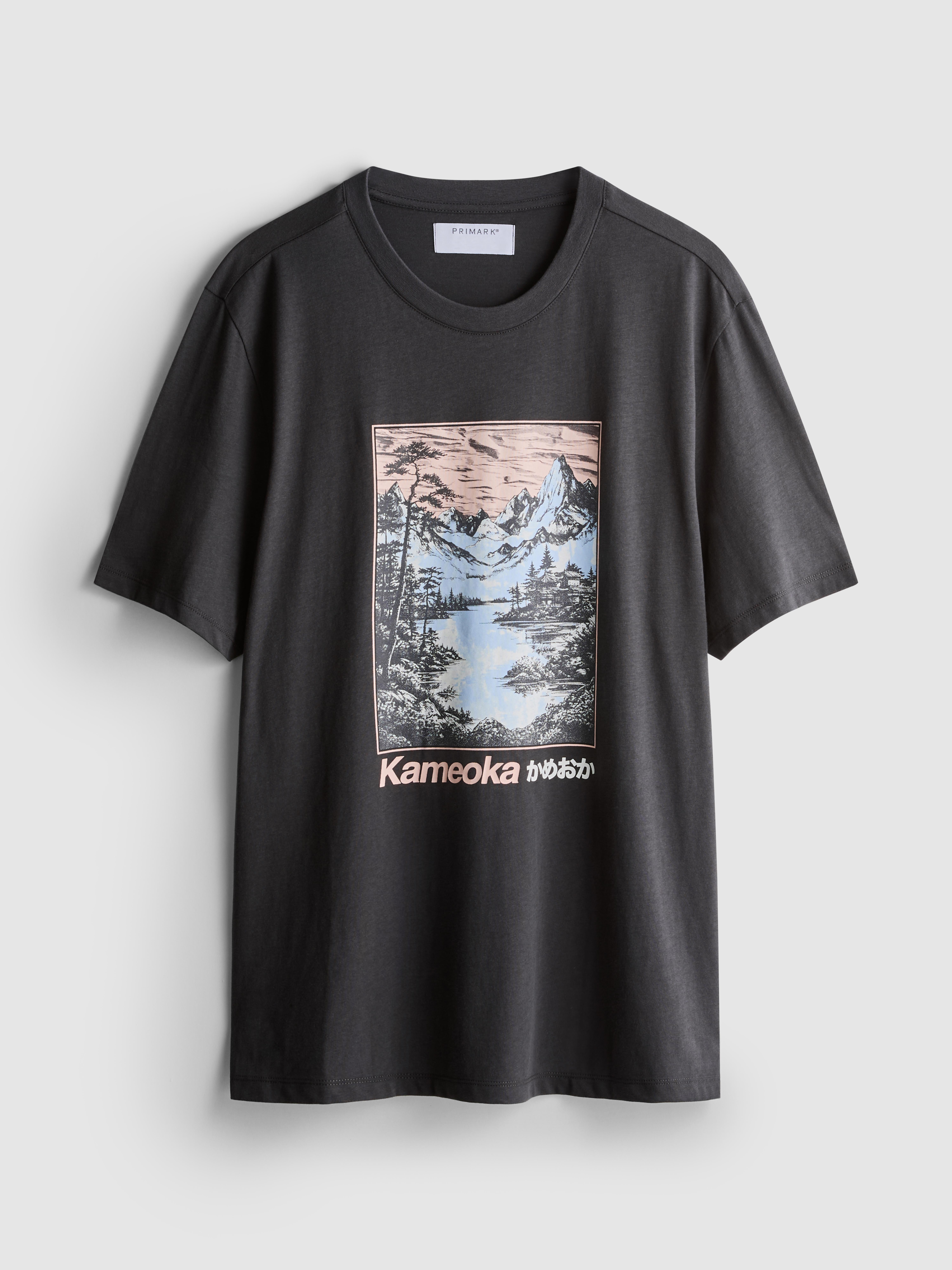 Kameoka Graphic T-Shirt - Charcoal
