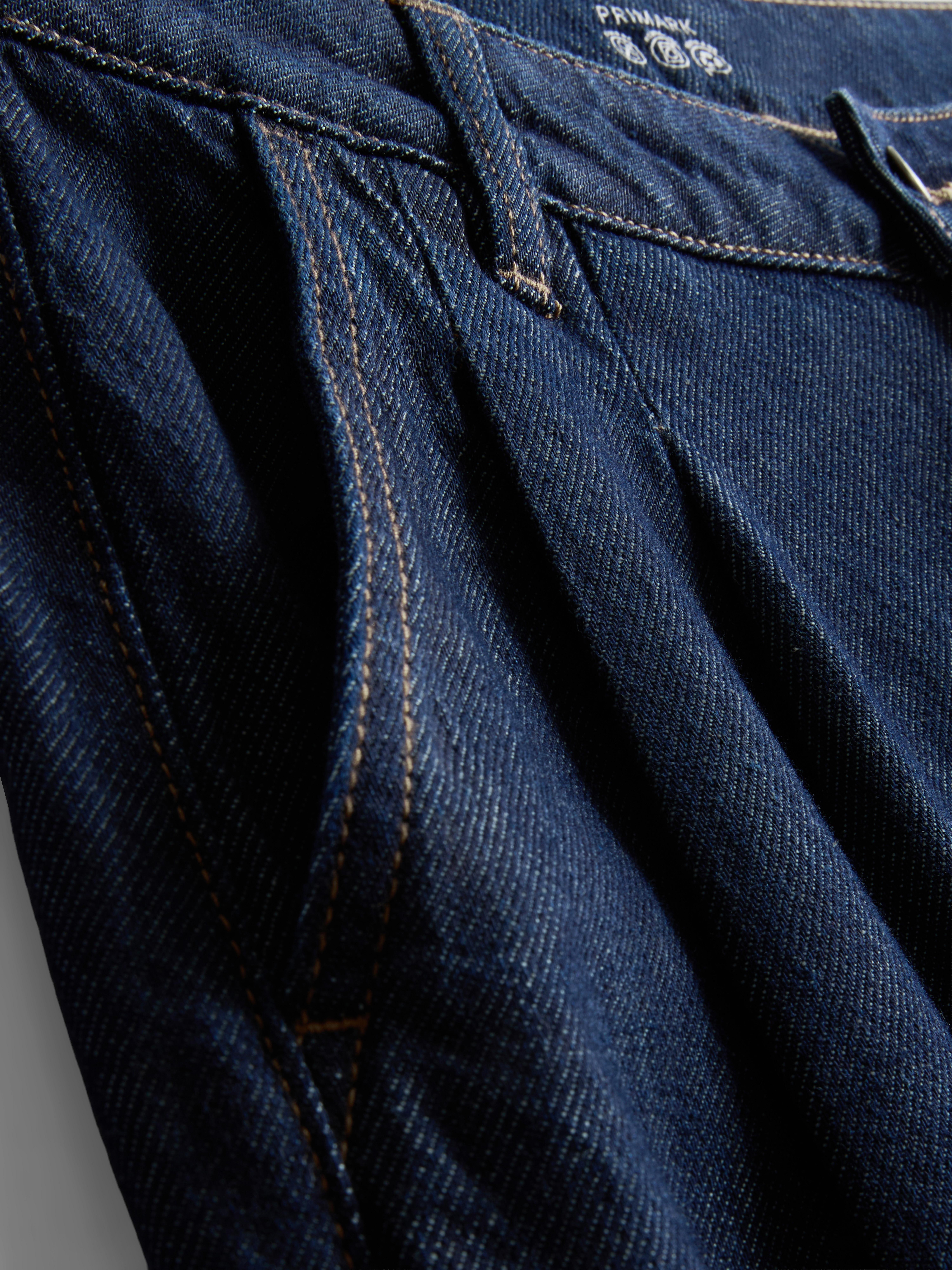 Paula Echevarría Pleat-Front Wide-Leg Jeans - Indigo