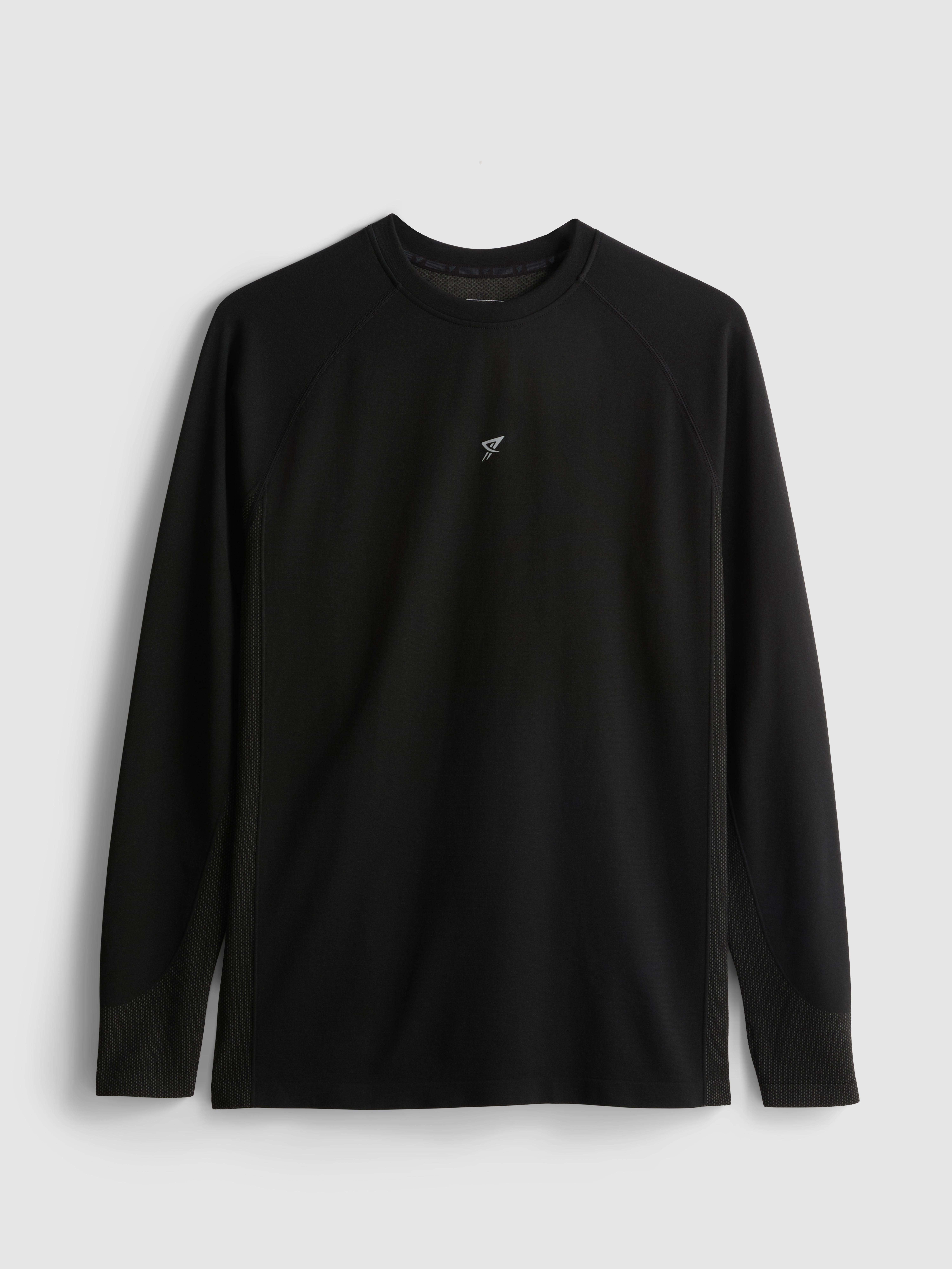 Long Sleeve Gym T-Shirt - Black