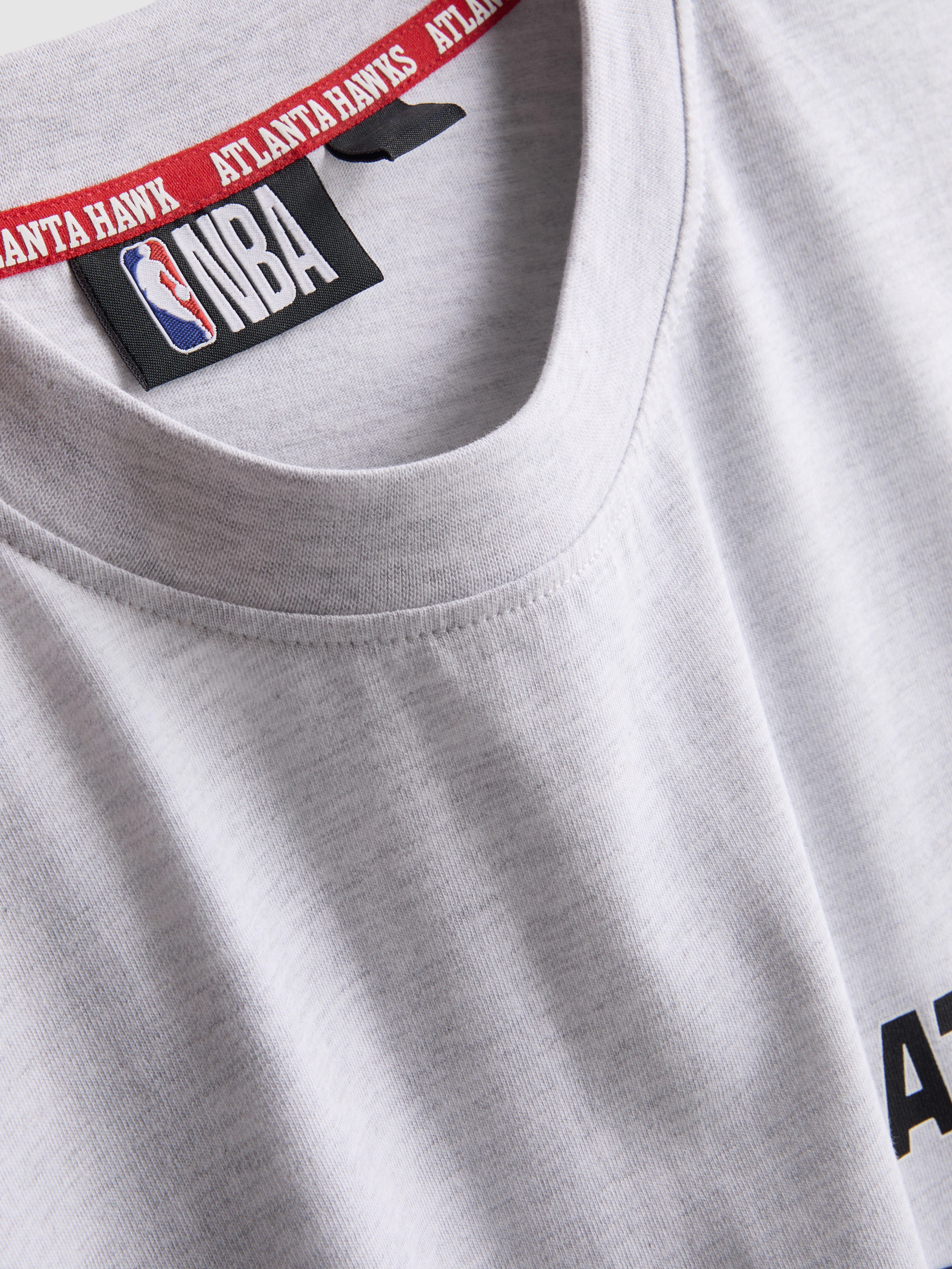 NBA Atlanta Hawks Pure Cotton Graphic T-Shirt - Gray Heather
