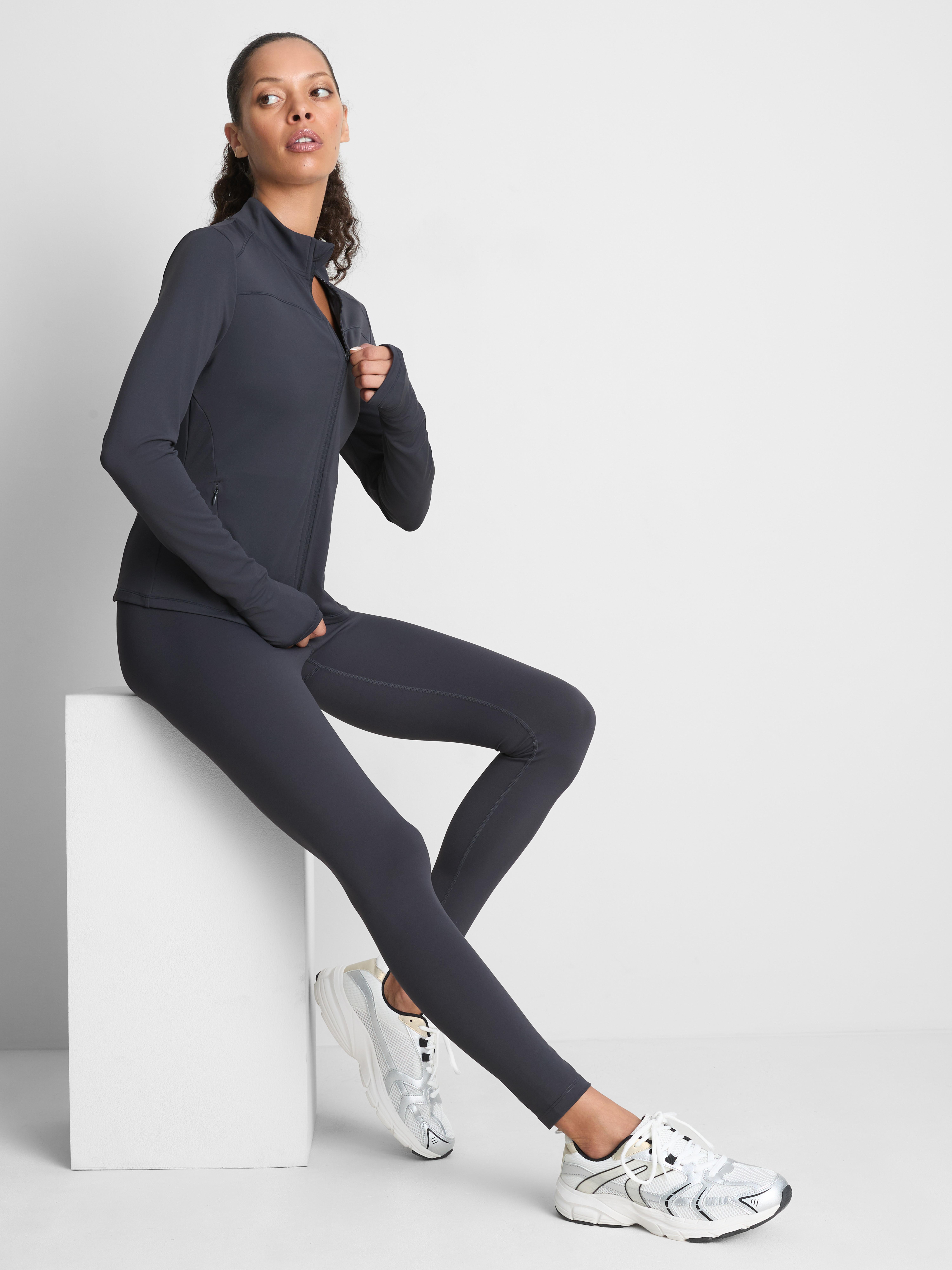 Buttery Soft Zip Through Active Jacket - Petrol