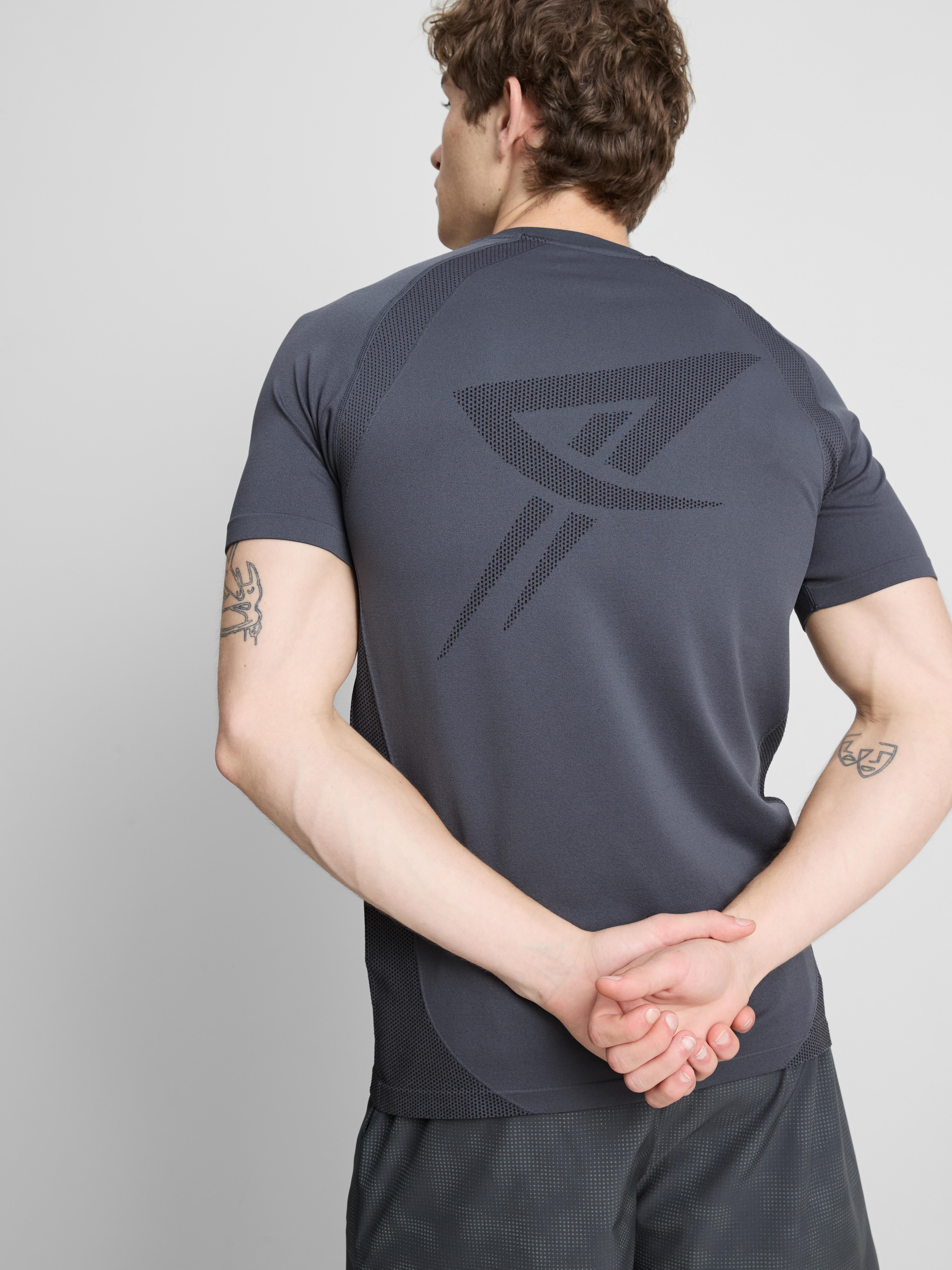 Seamless Gym T-Shirt - Blue