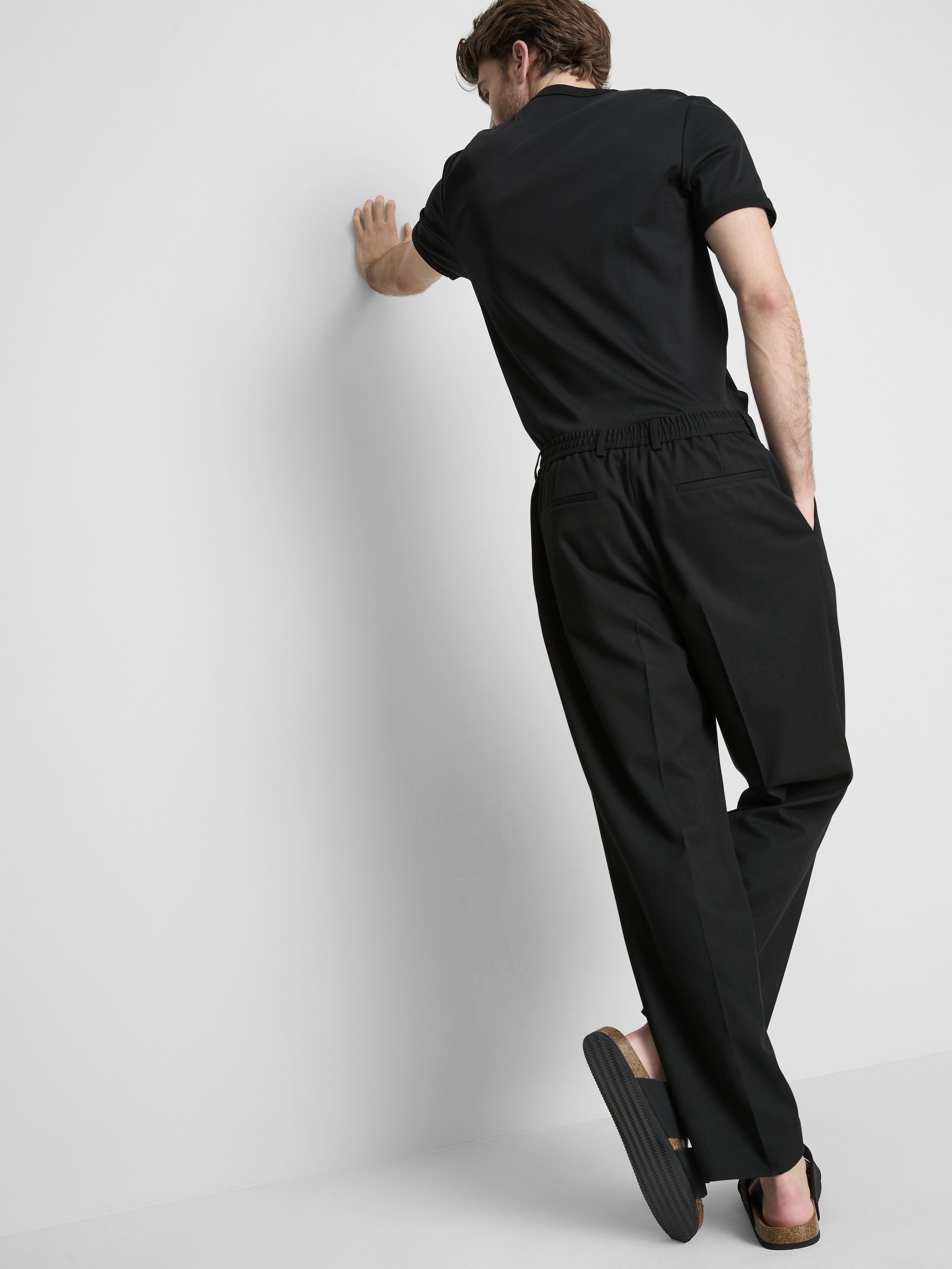 The Edit Twill Pants - Black