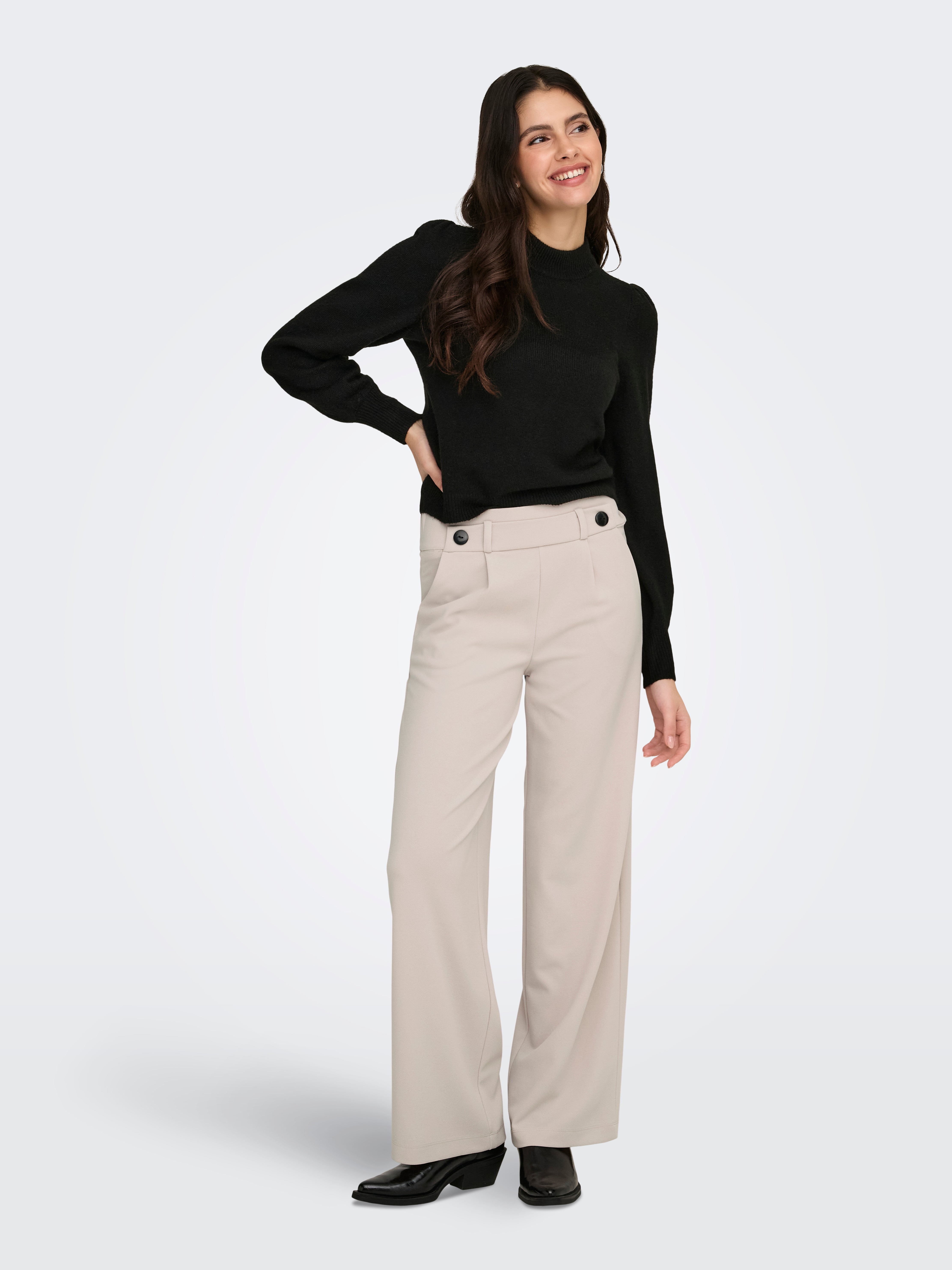 JDYGEGGO Wide Leg Fit Wide-leg trousers Chateau Gray