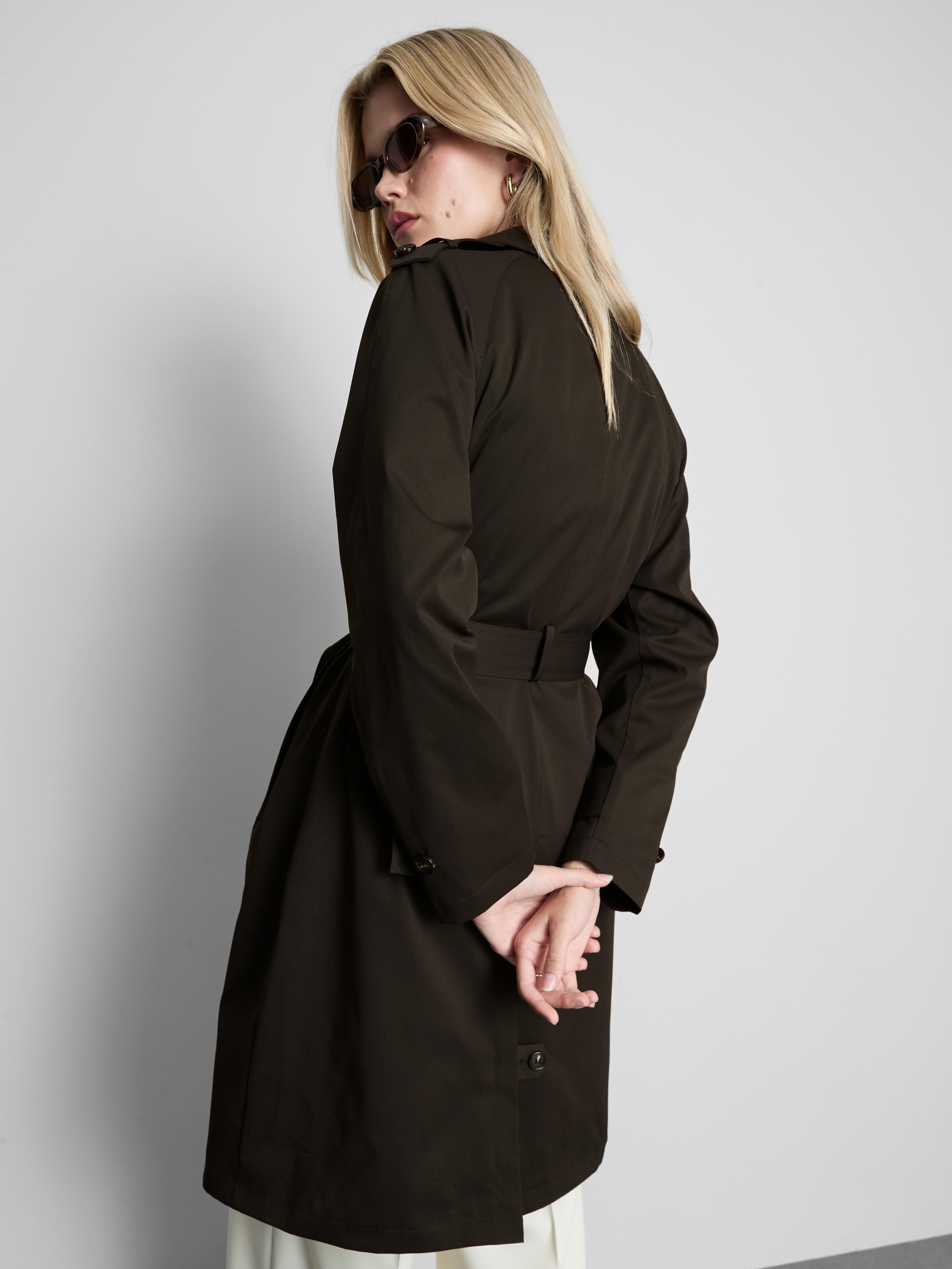 Essential Trench Coat - Chocolate
