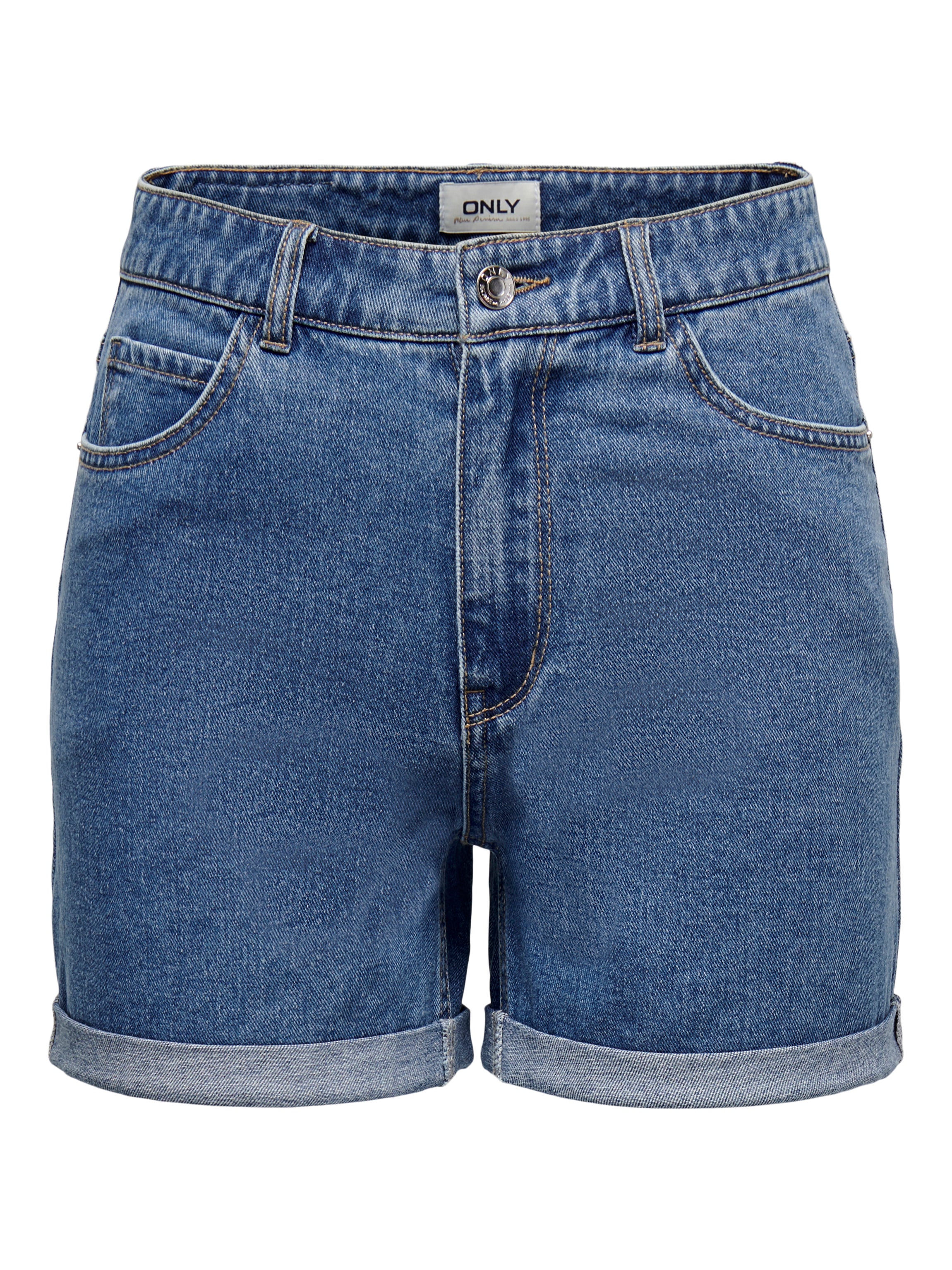ONLVEGA High waist Regular Fit Shorts Medium Blue Denim