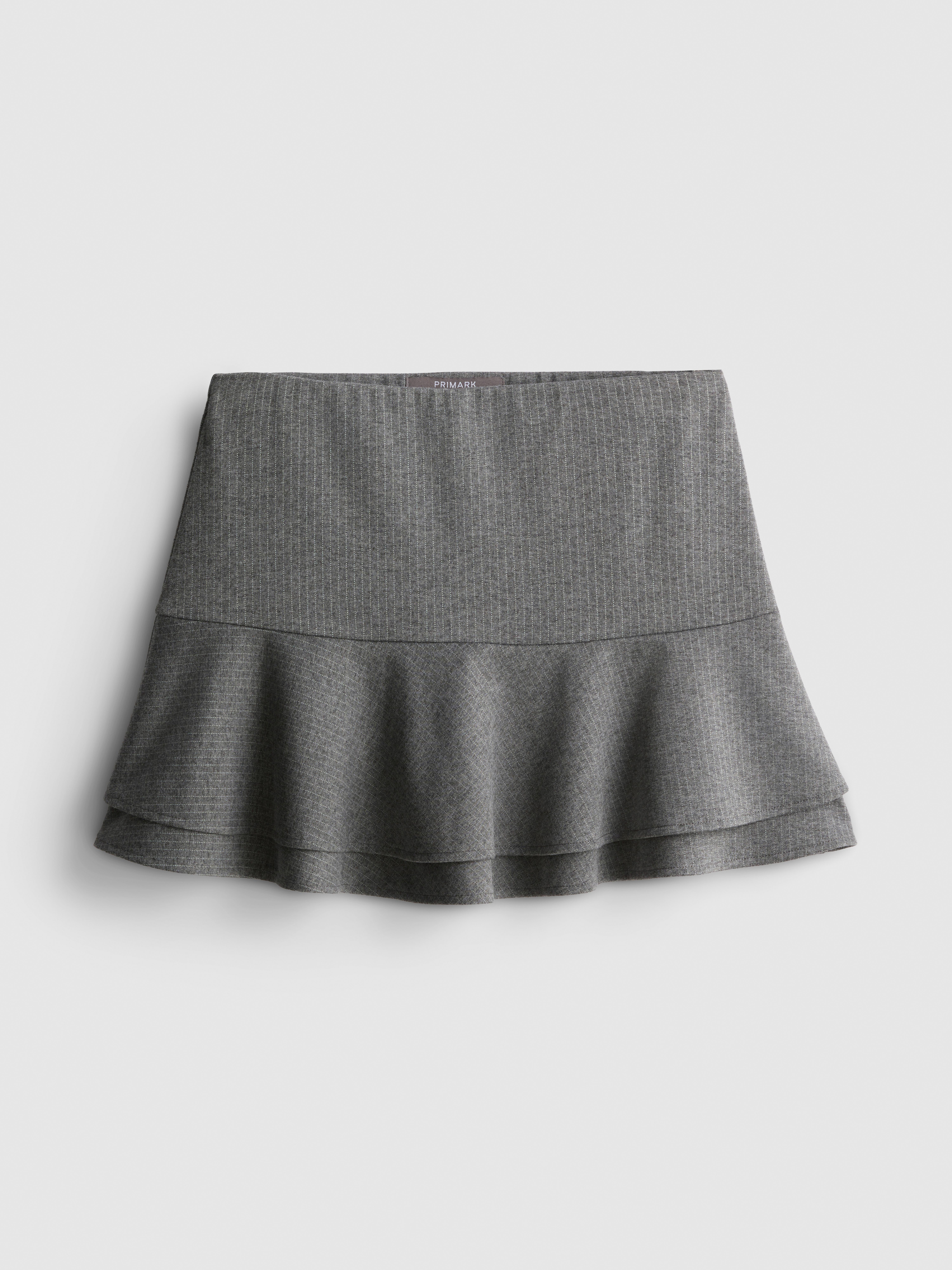 Jersey Mini Rara Skirt - Gray