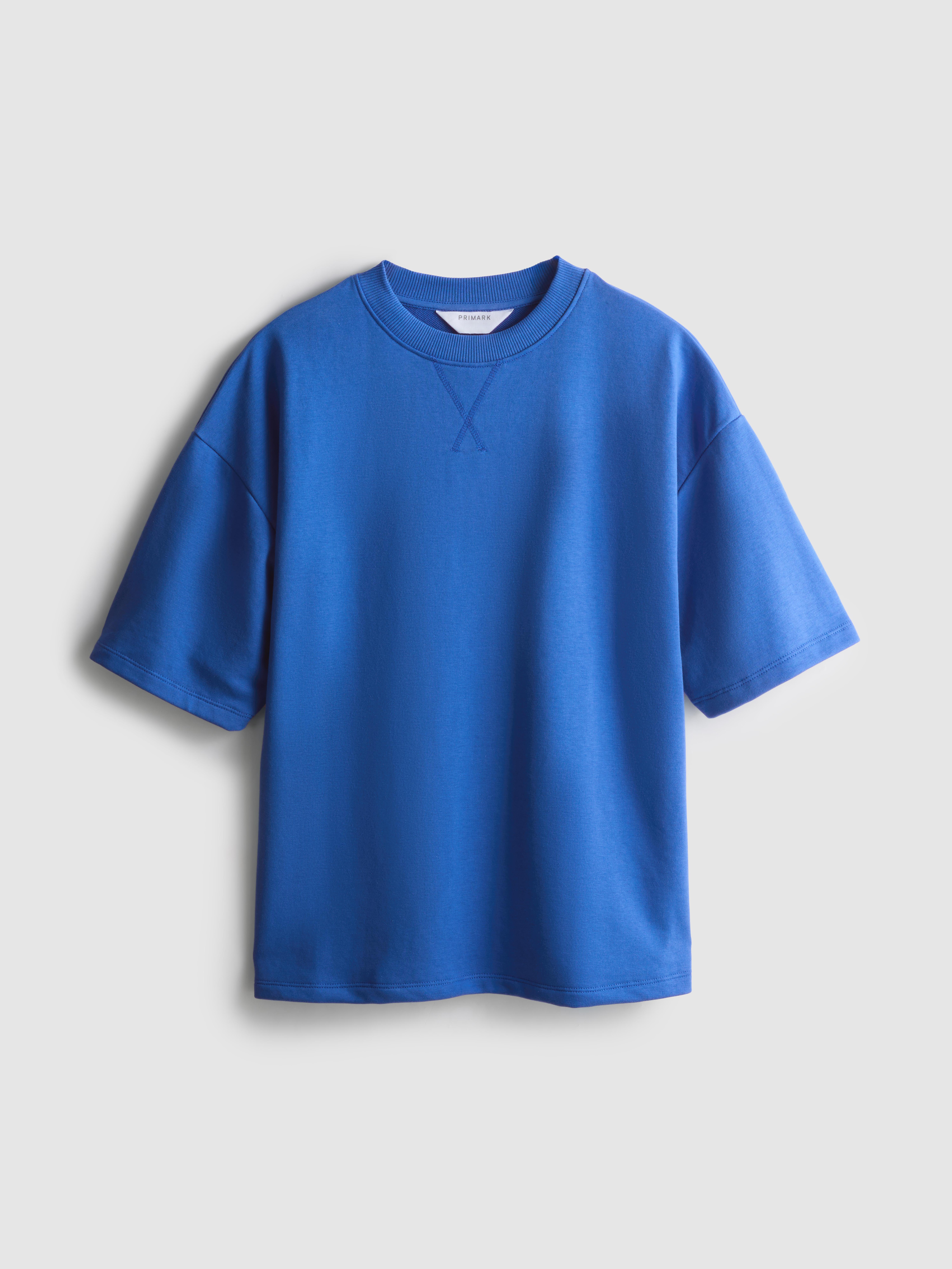 Dropped-Shoulder Airport Tee - Bright Blue