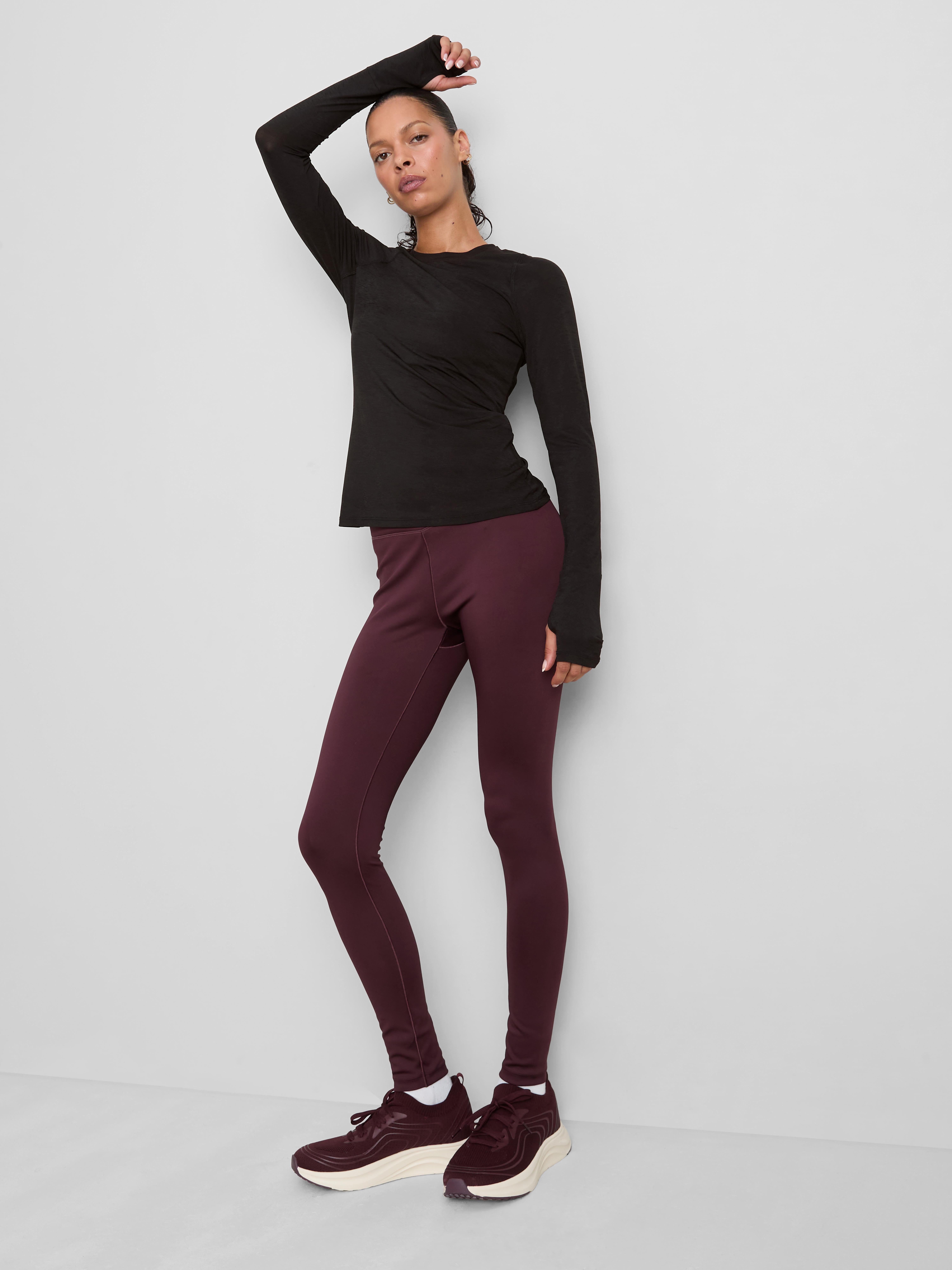Primark Form | Raglan Long-Sleeve Base-Layer Top - Black
