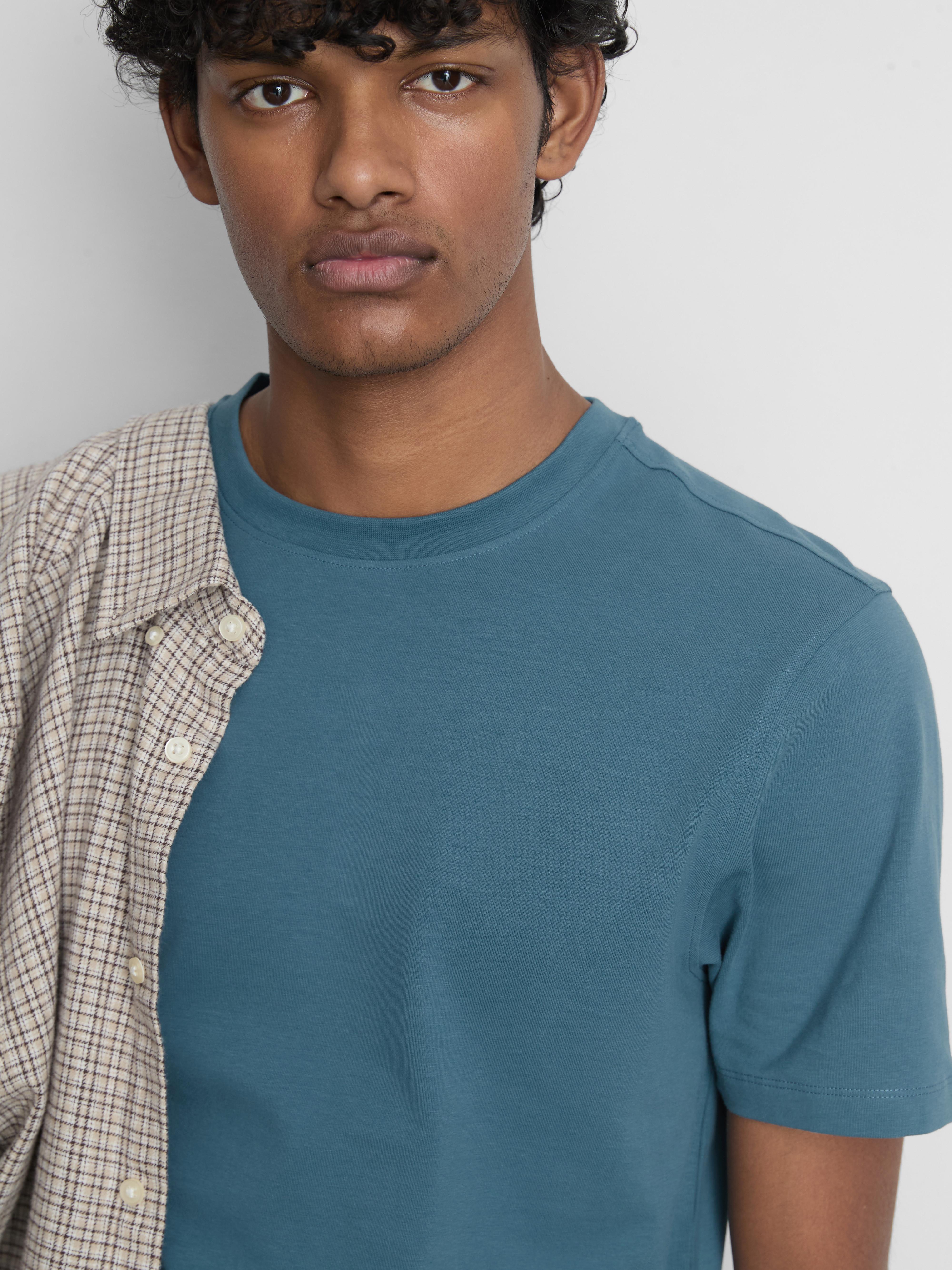 Slim-Fit Stretch T-Shirt - Teal