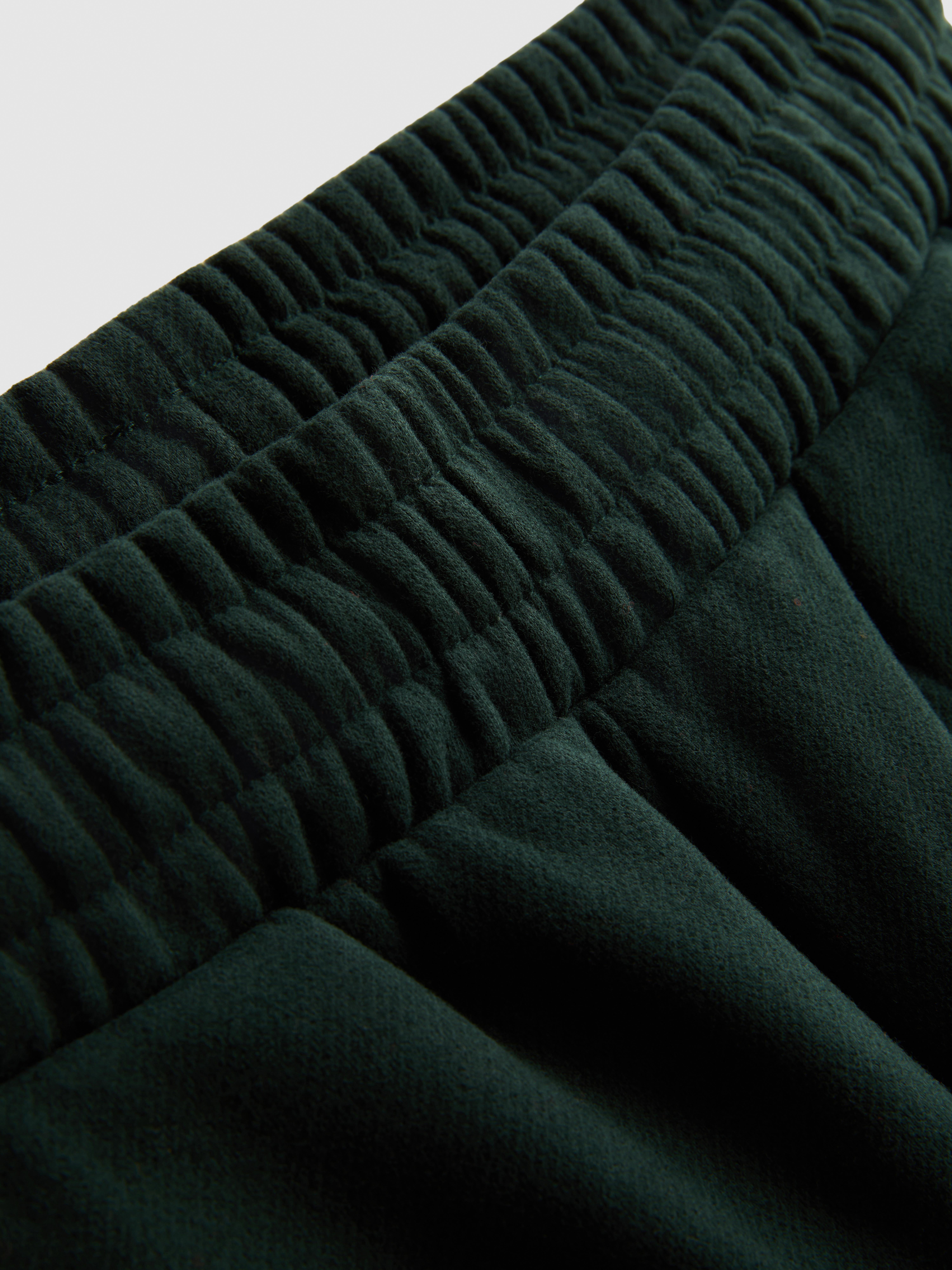 Paula Echevarría Cotton Rich Wide Leg Joggers - Dark Green
