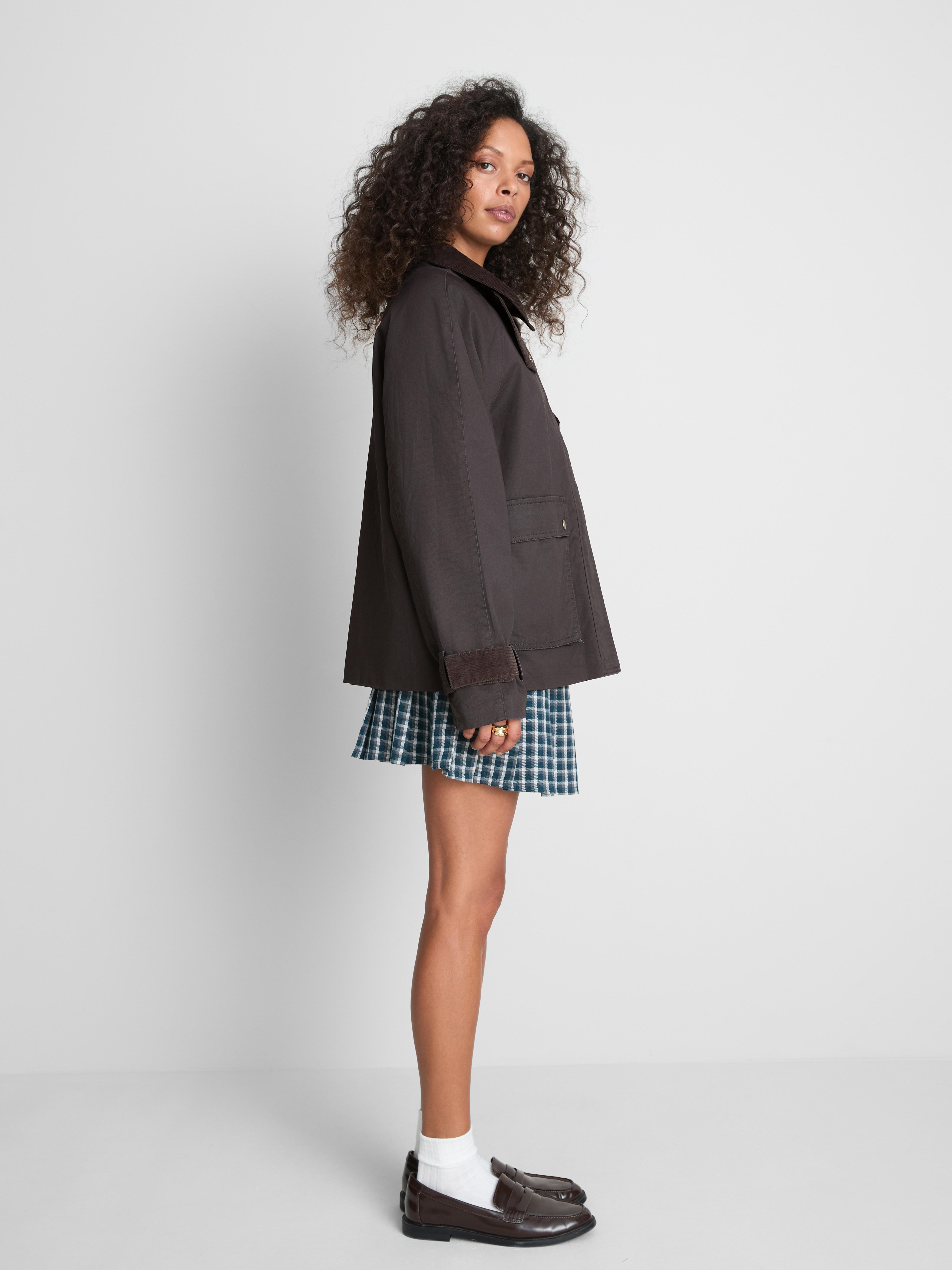 Paula Echevarría Classic Barn Jacket - Dark Purple