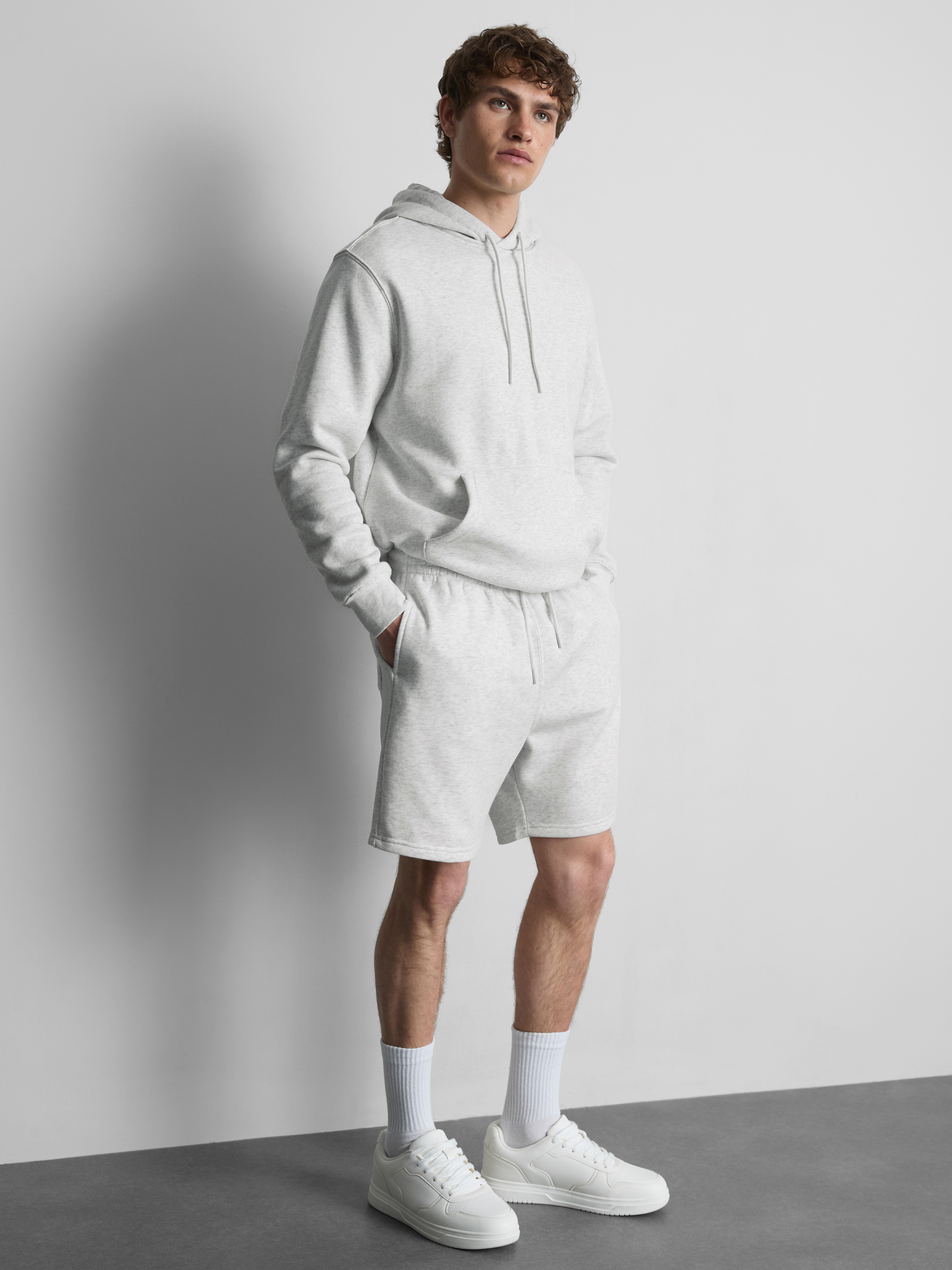 Drawstring Shorts - Gray Heather