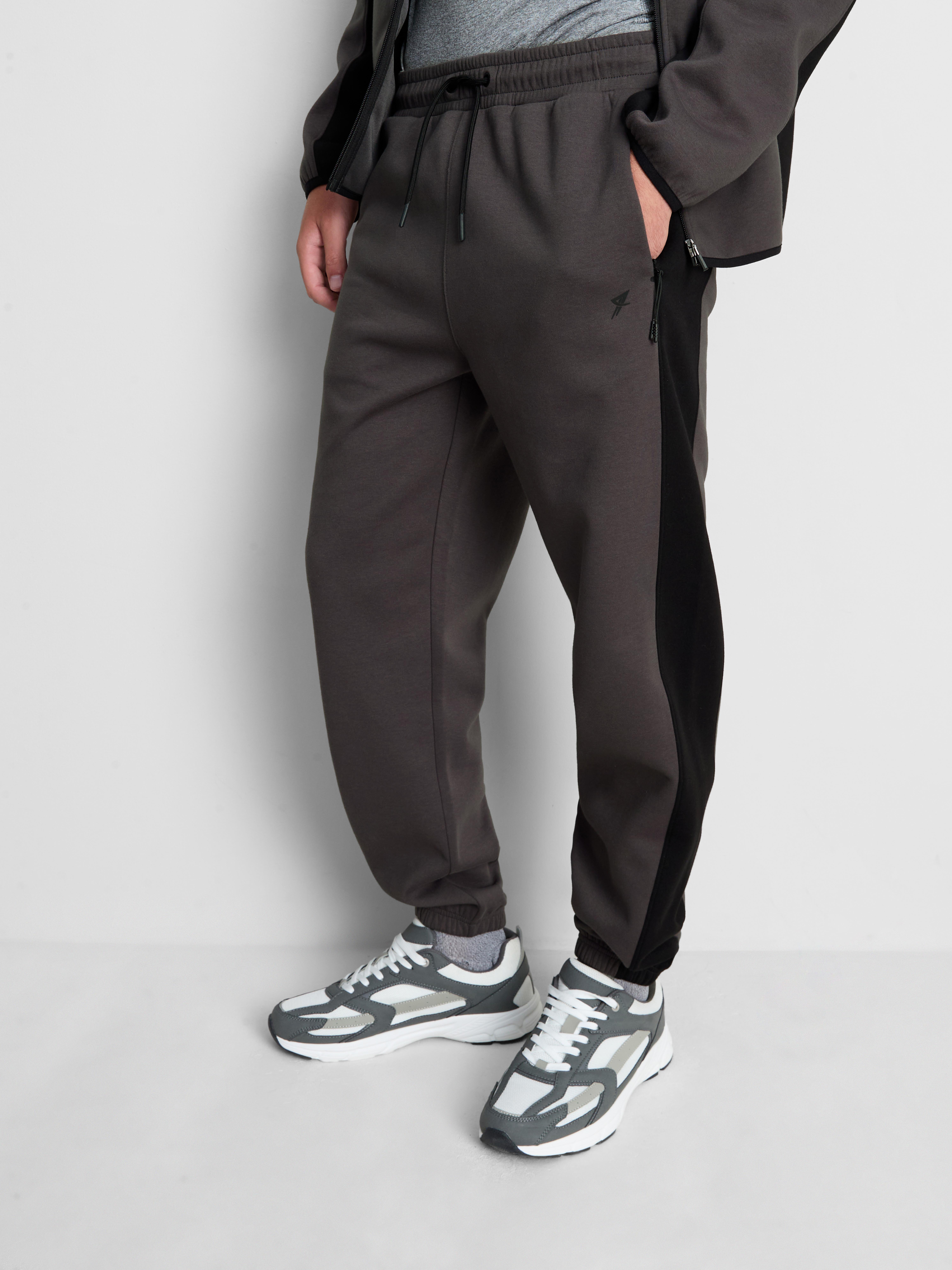 Side Panel Performance Joggers - Charcoal