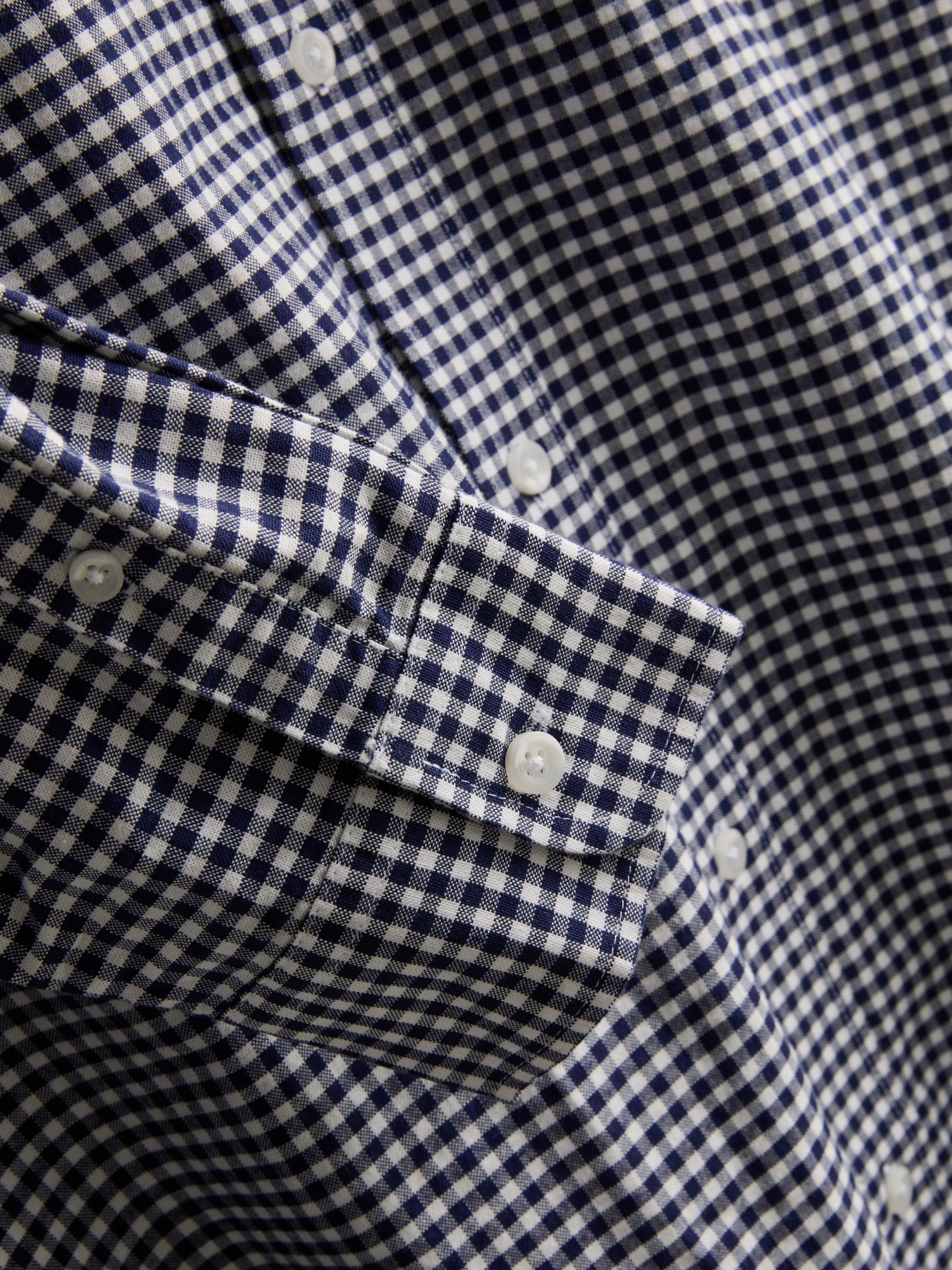 Pure Cotton Oxford Shirt - Navy