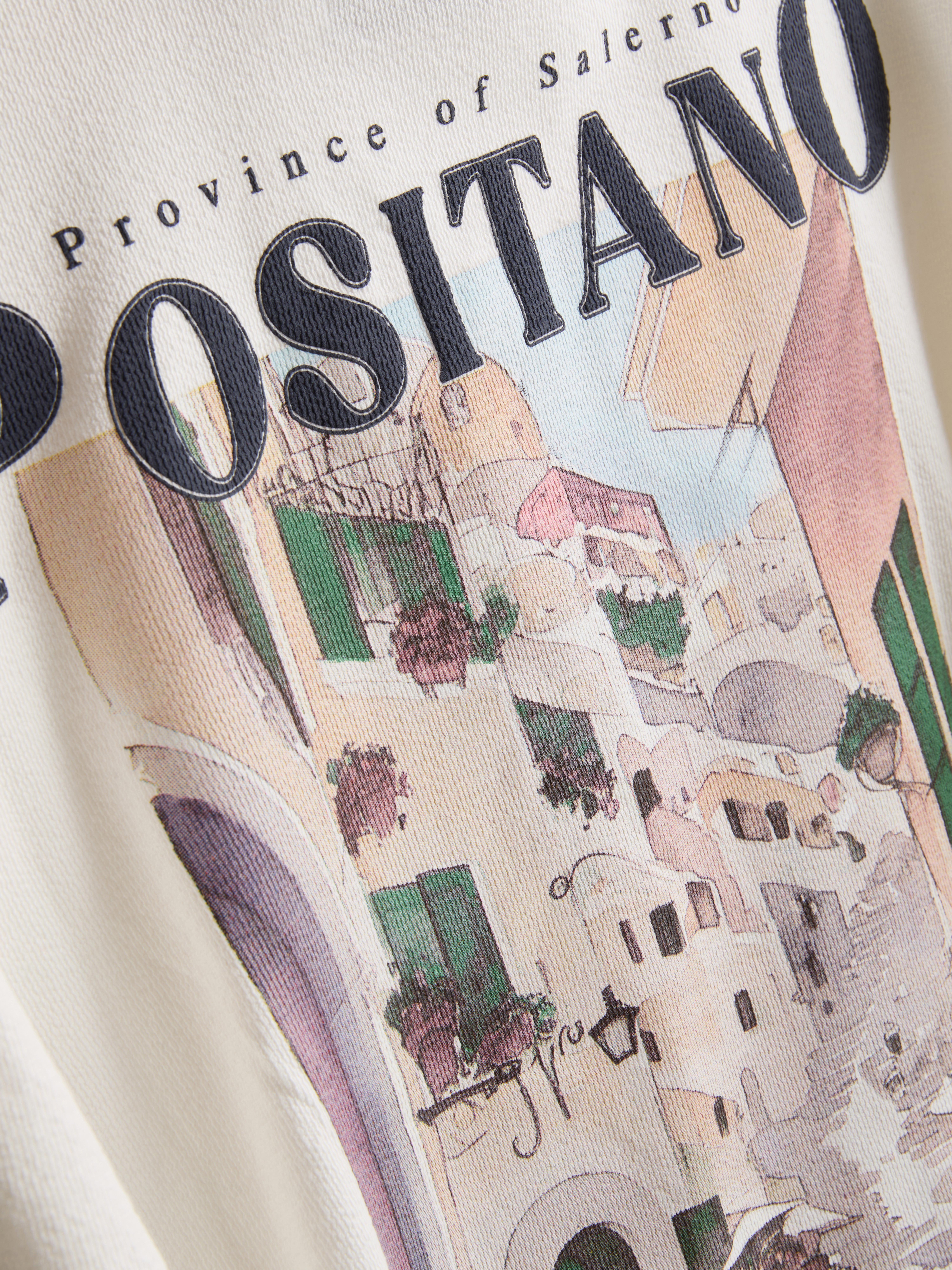 Positano Back Graphic T-Shirt - Ivory