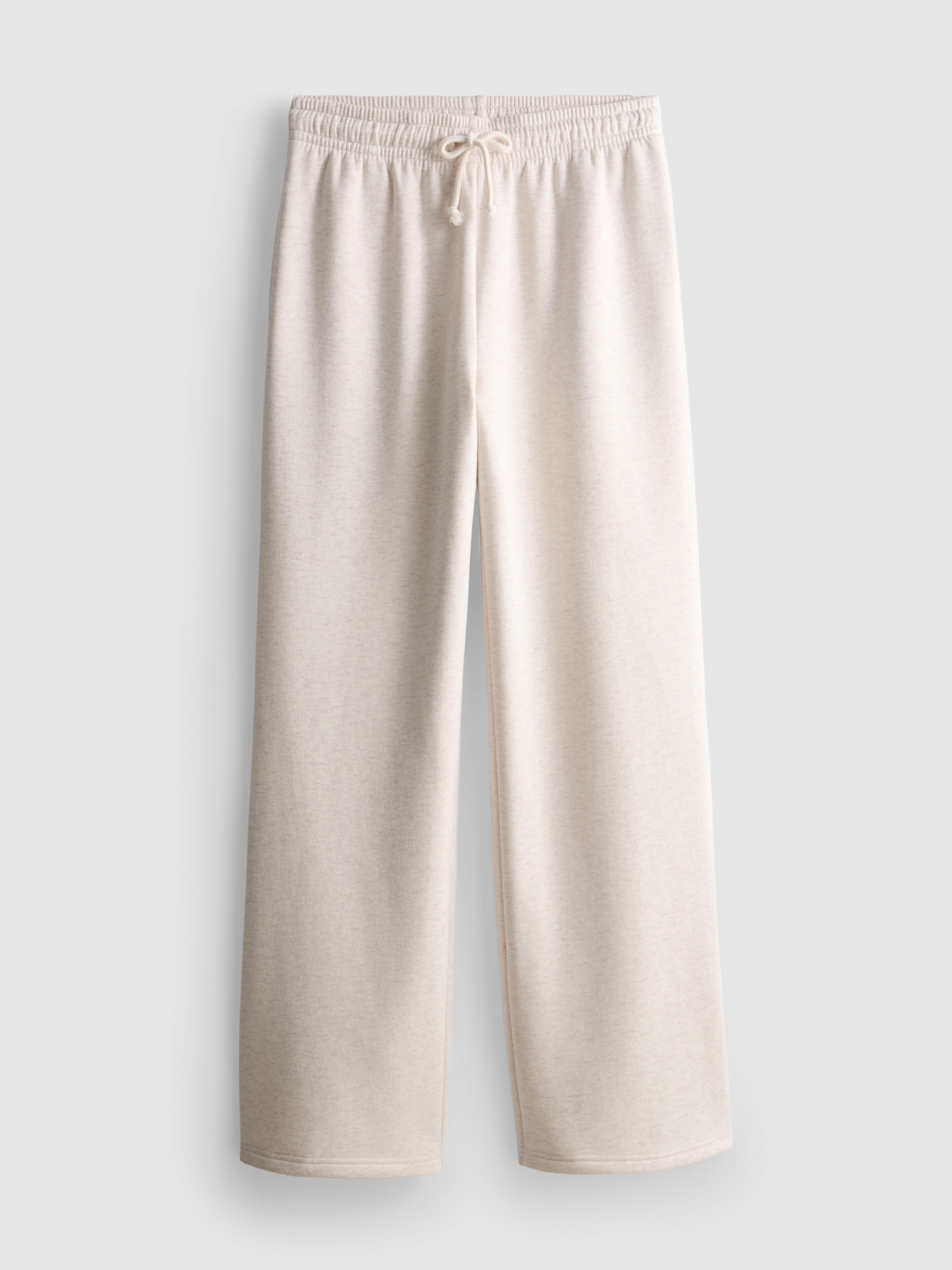 Cotton-Blend Straight-Leg Joggers - Oatmeal