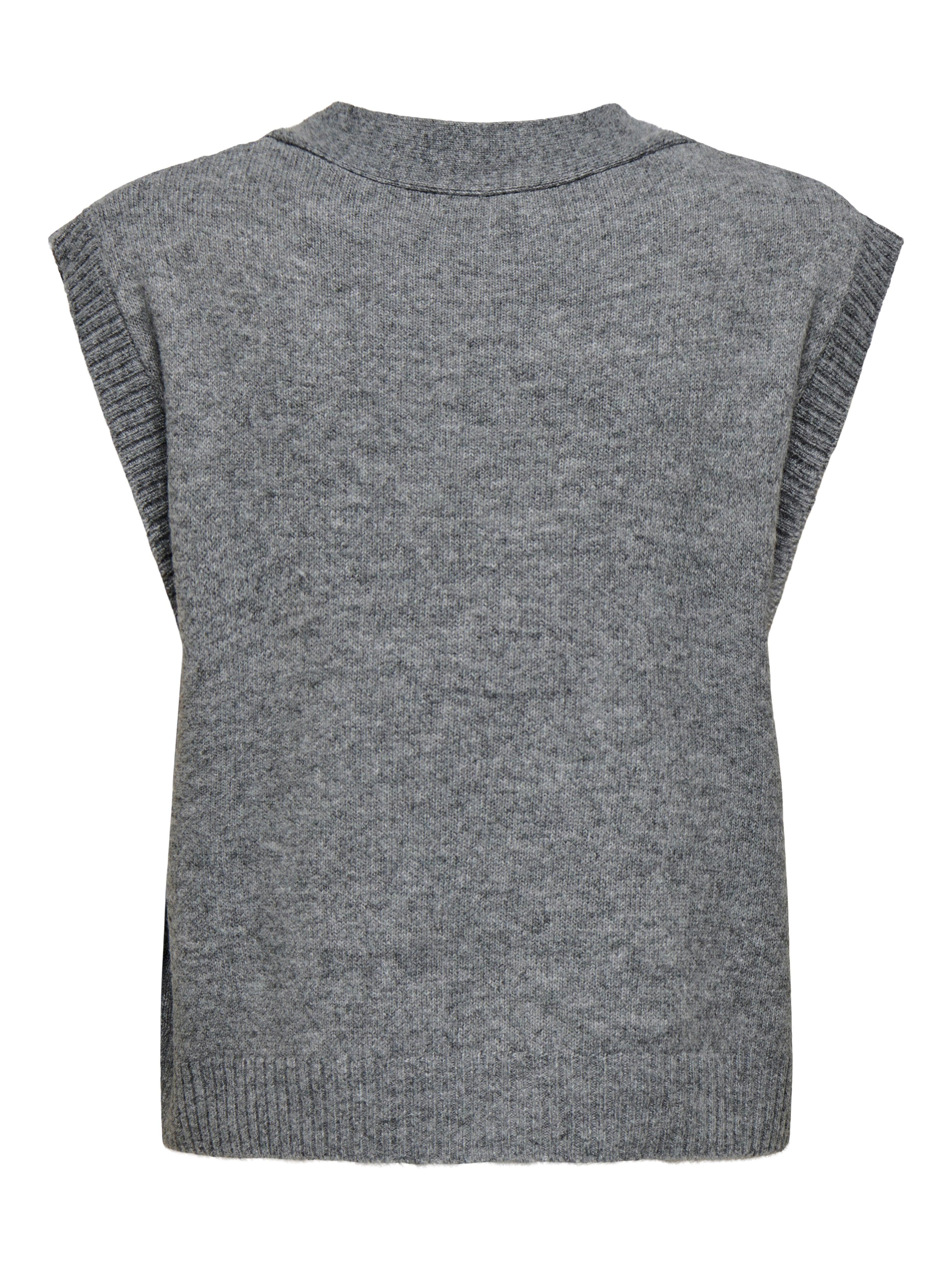 JDYSUPER Knitted vest Medium Grey Melange