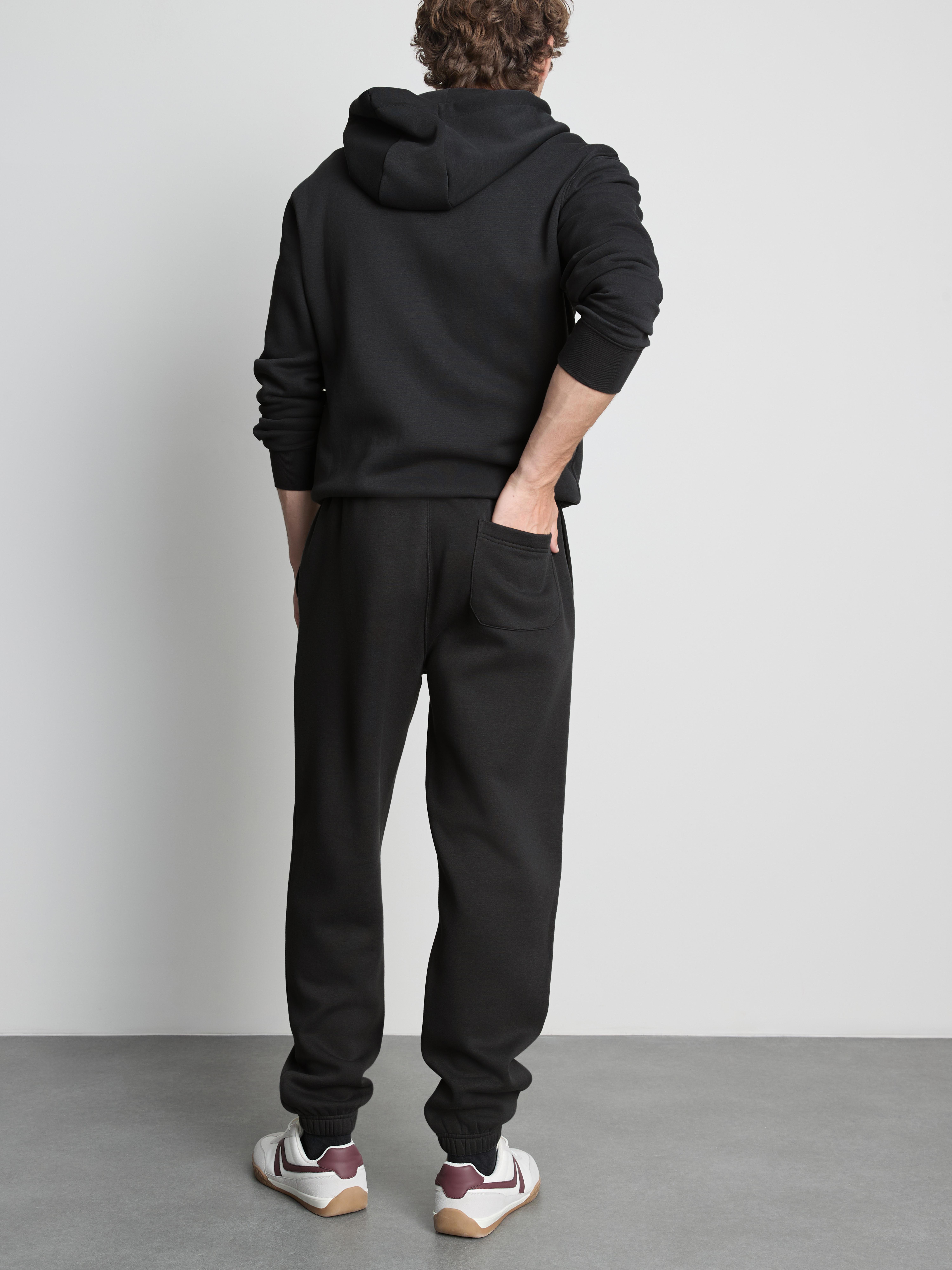 Stretch Waist Cuffed Joggers - Charcoal