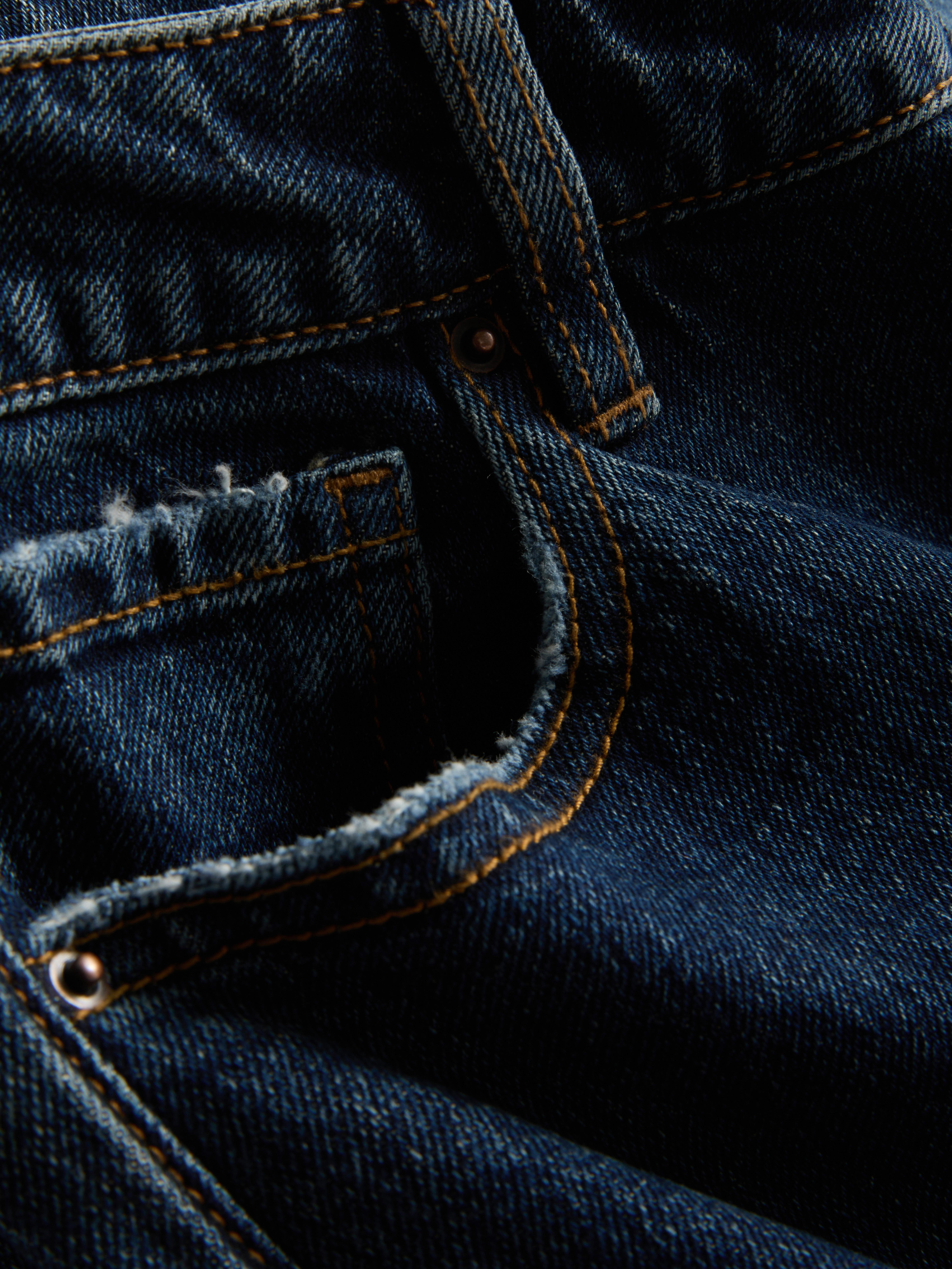 Straight Leg Slim Jeans - Indigo