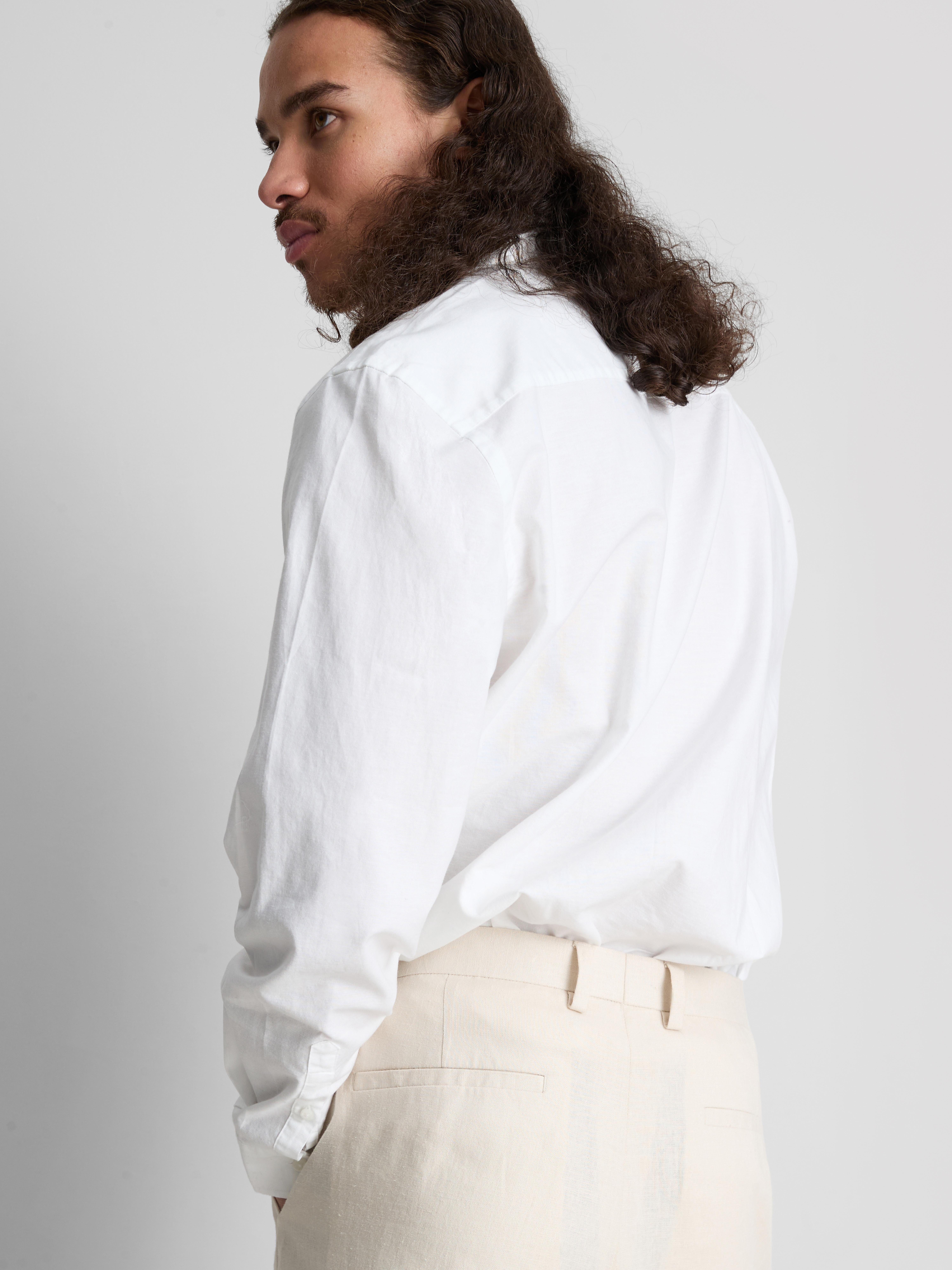 Pure Cotton Regular Fit Oxford Shirt - White