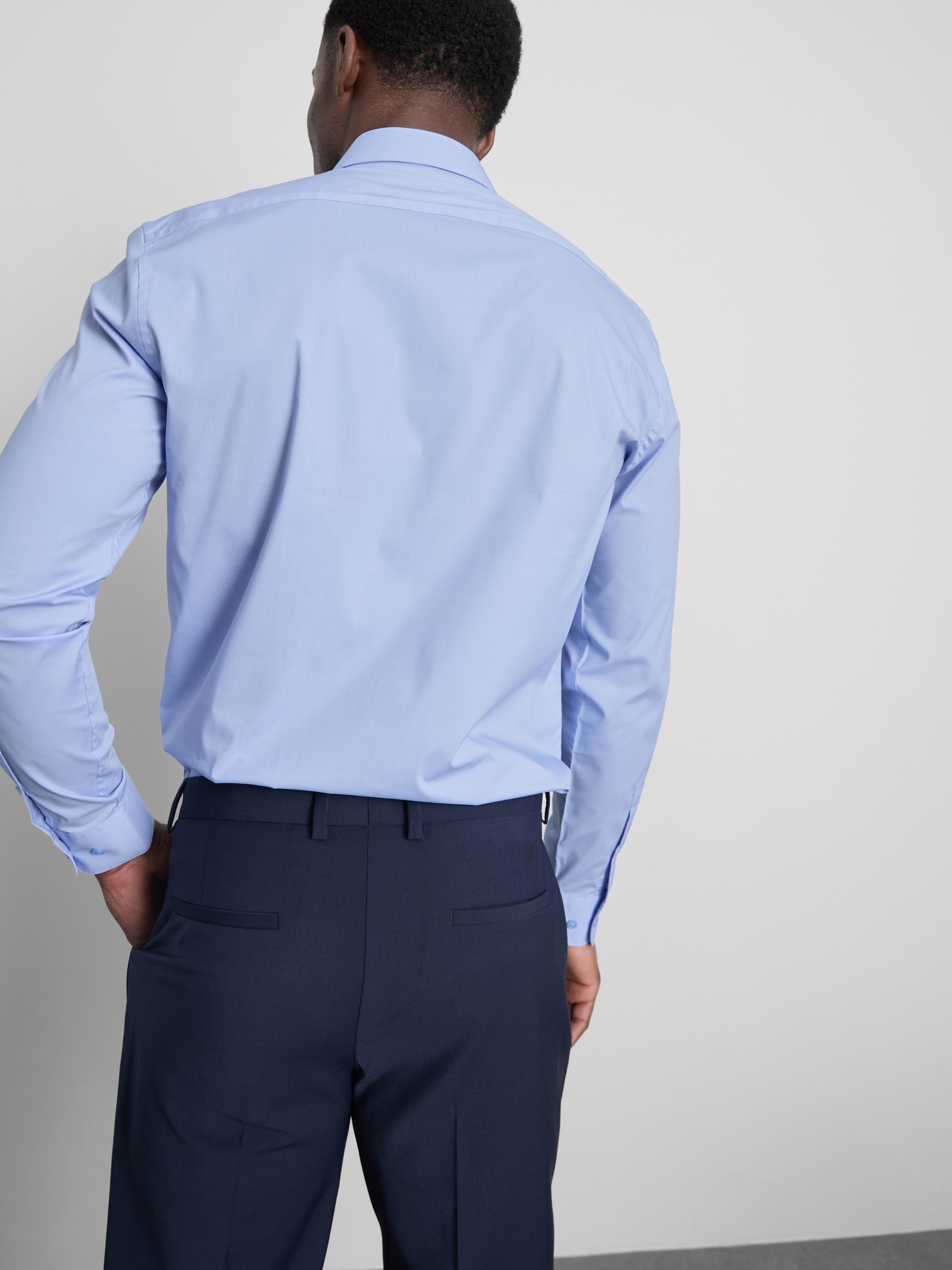 Stretch Regular Fit Shirt - Blue