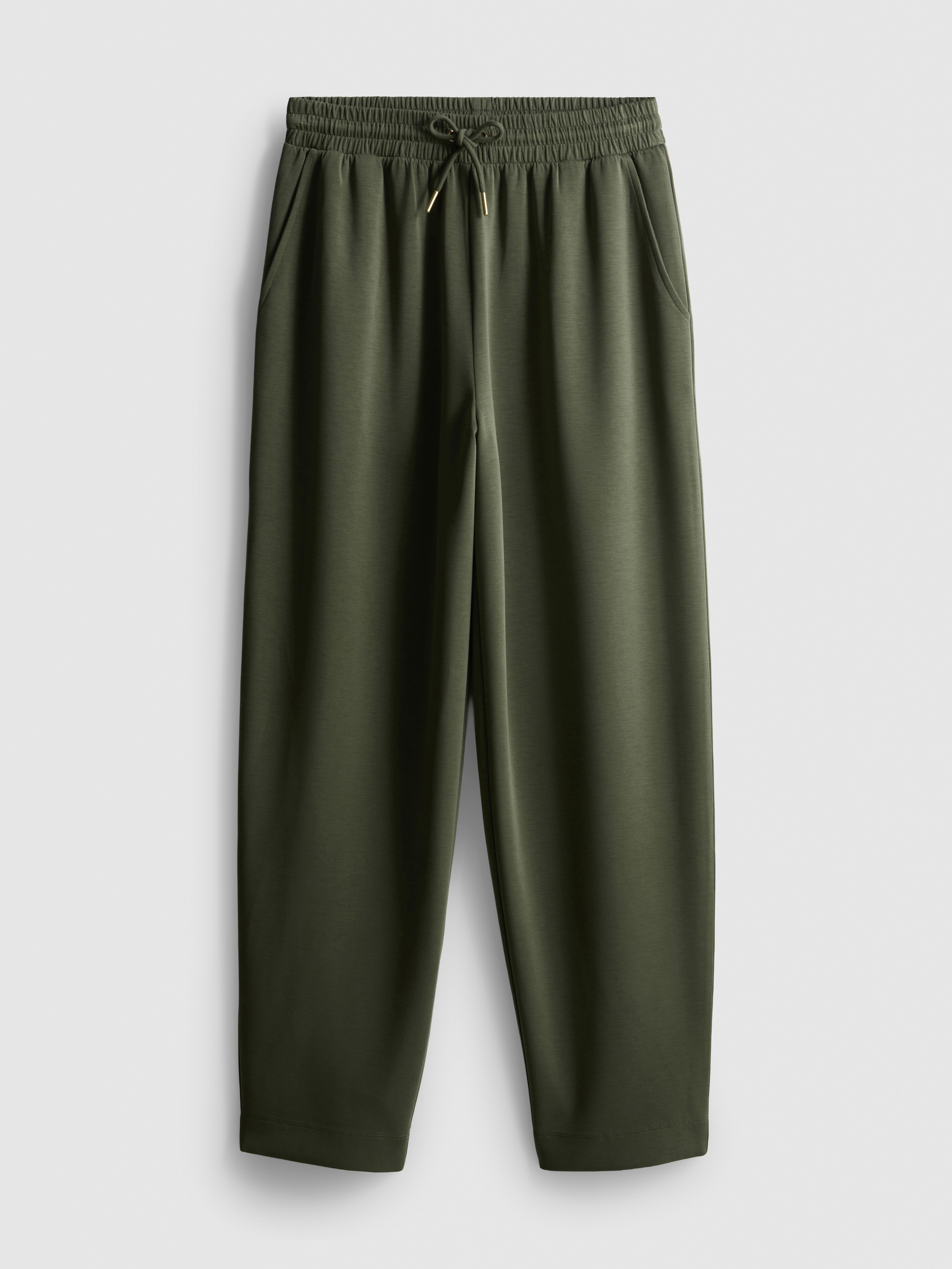 Modal Blend Tapered Joggers - Olive