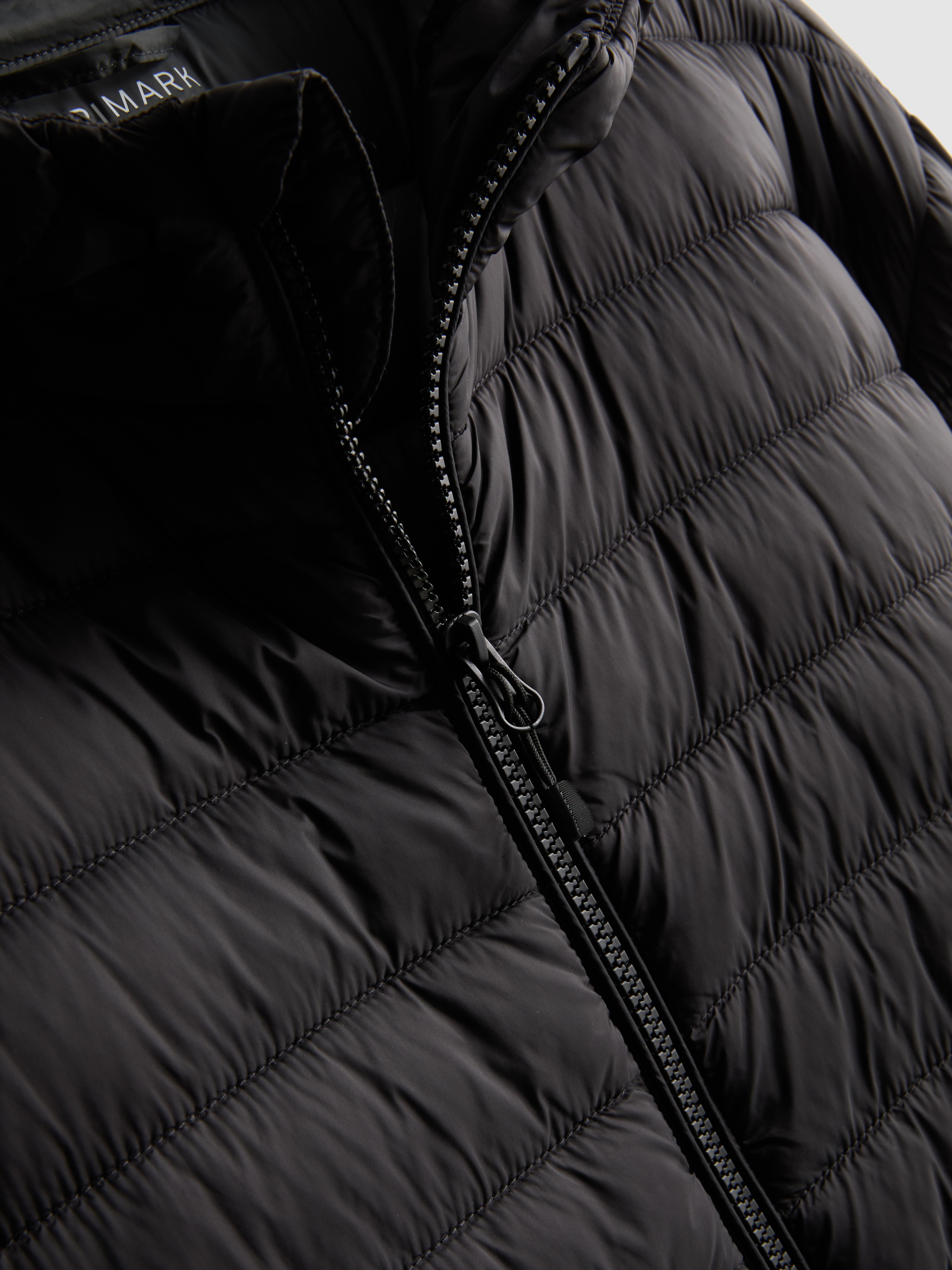 Hooded Padded Jacket - Black