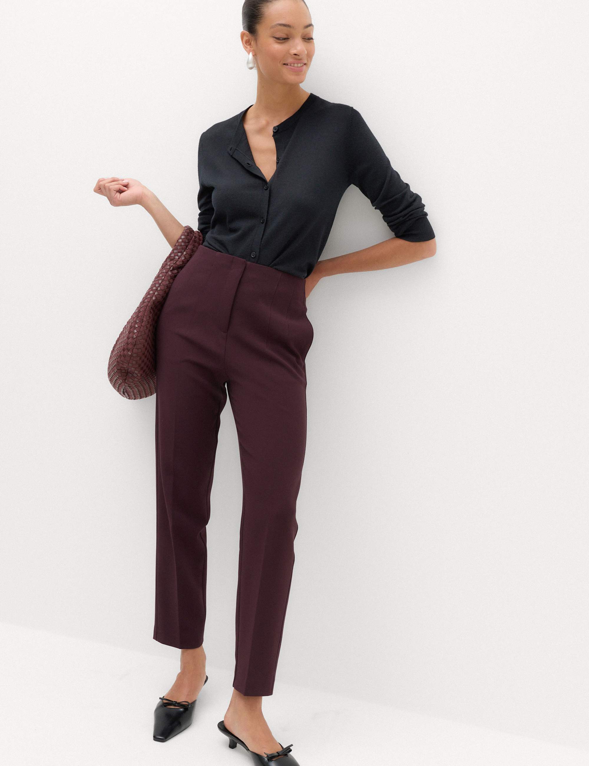 Tapered Ankle Grazer Trousers