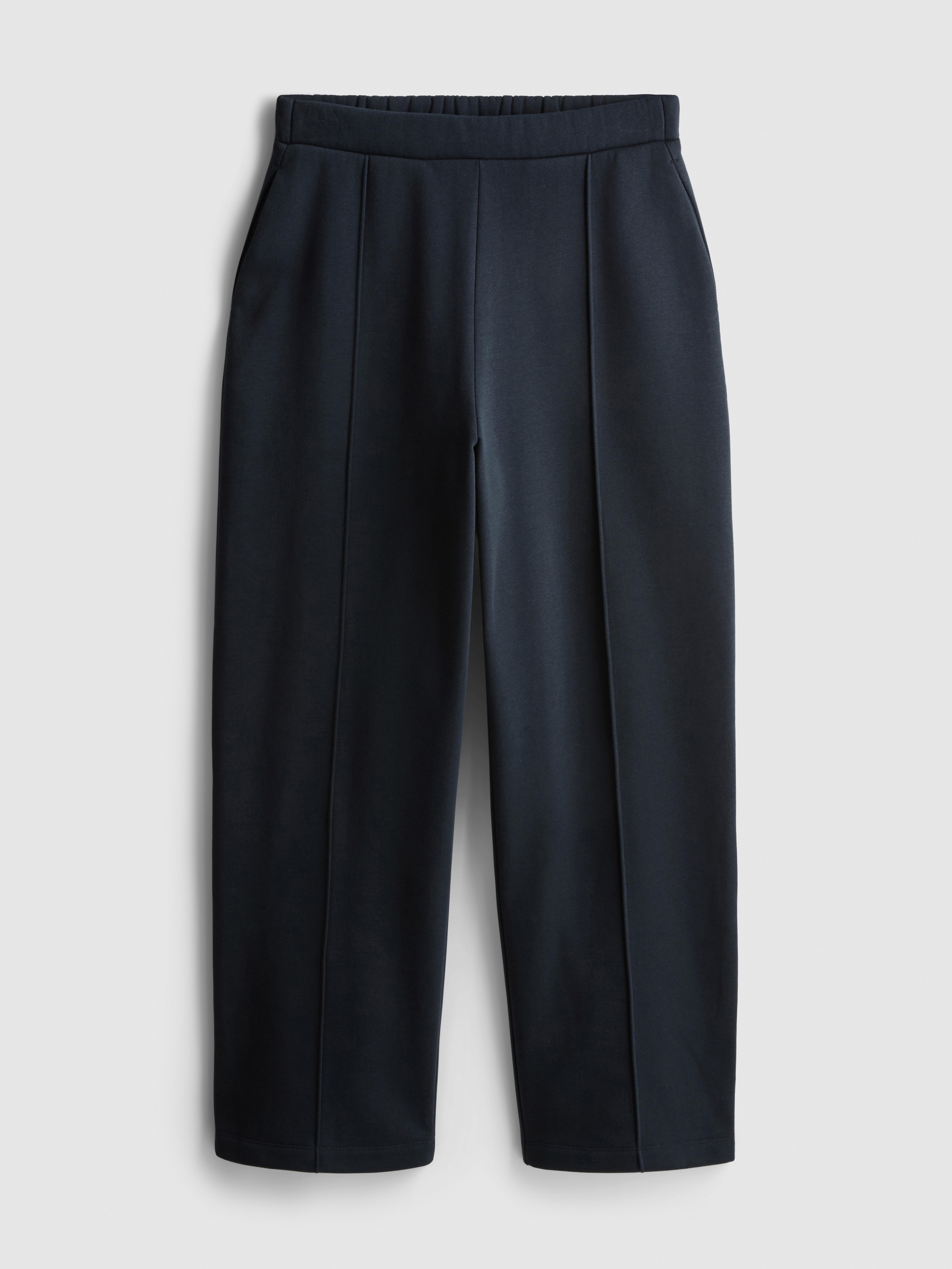 Cotton Rich Straight Leg Sweatpants - Navy