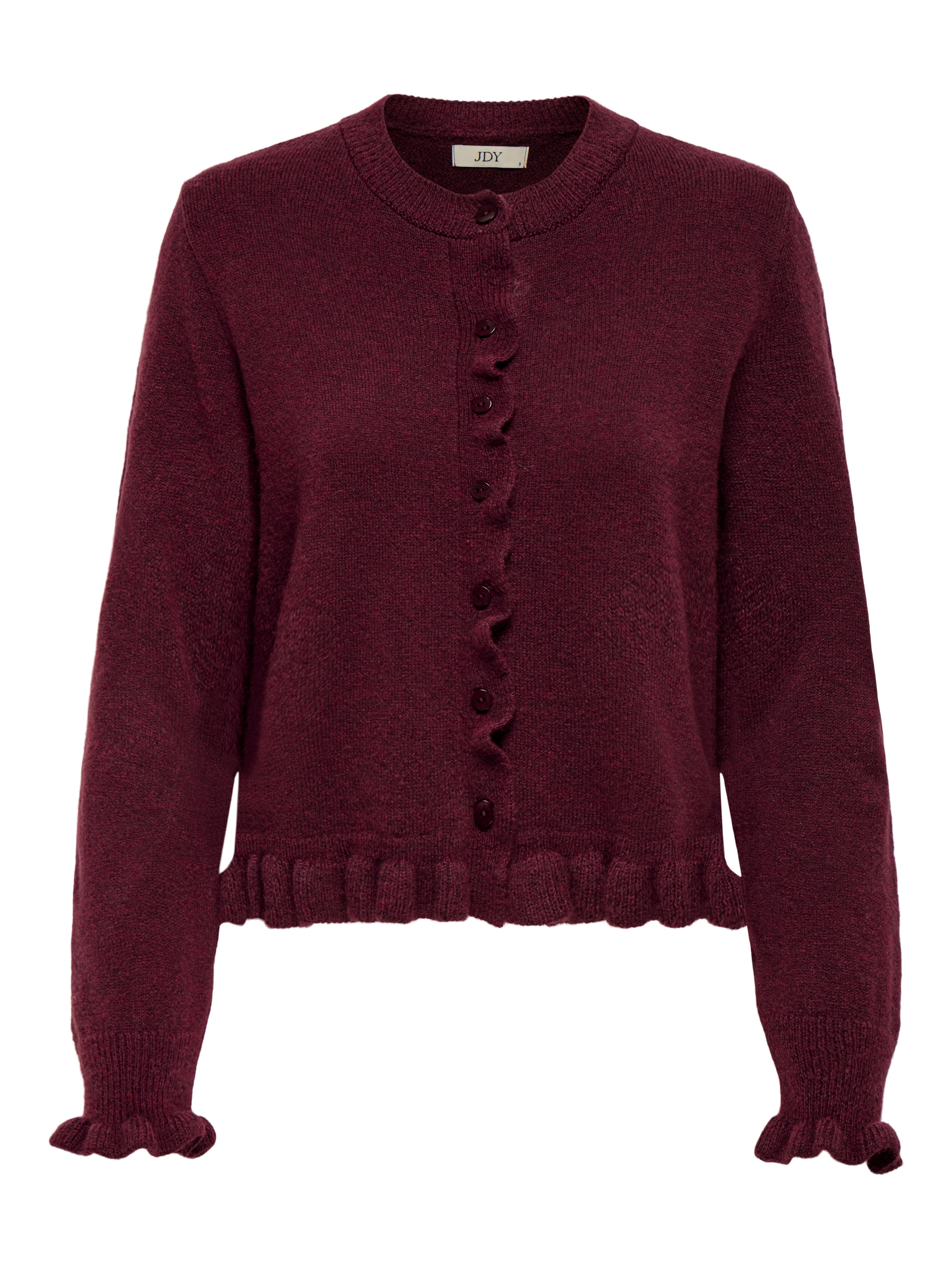 JDYLETTY Cardigan Maroon Banner