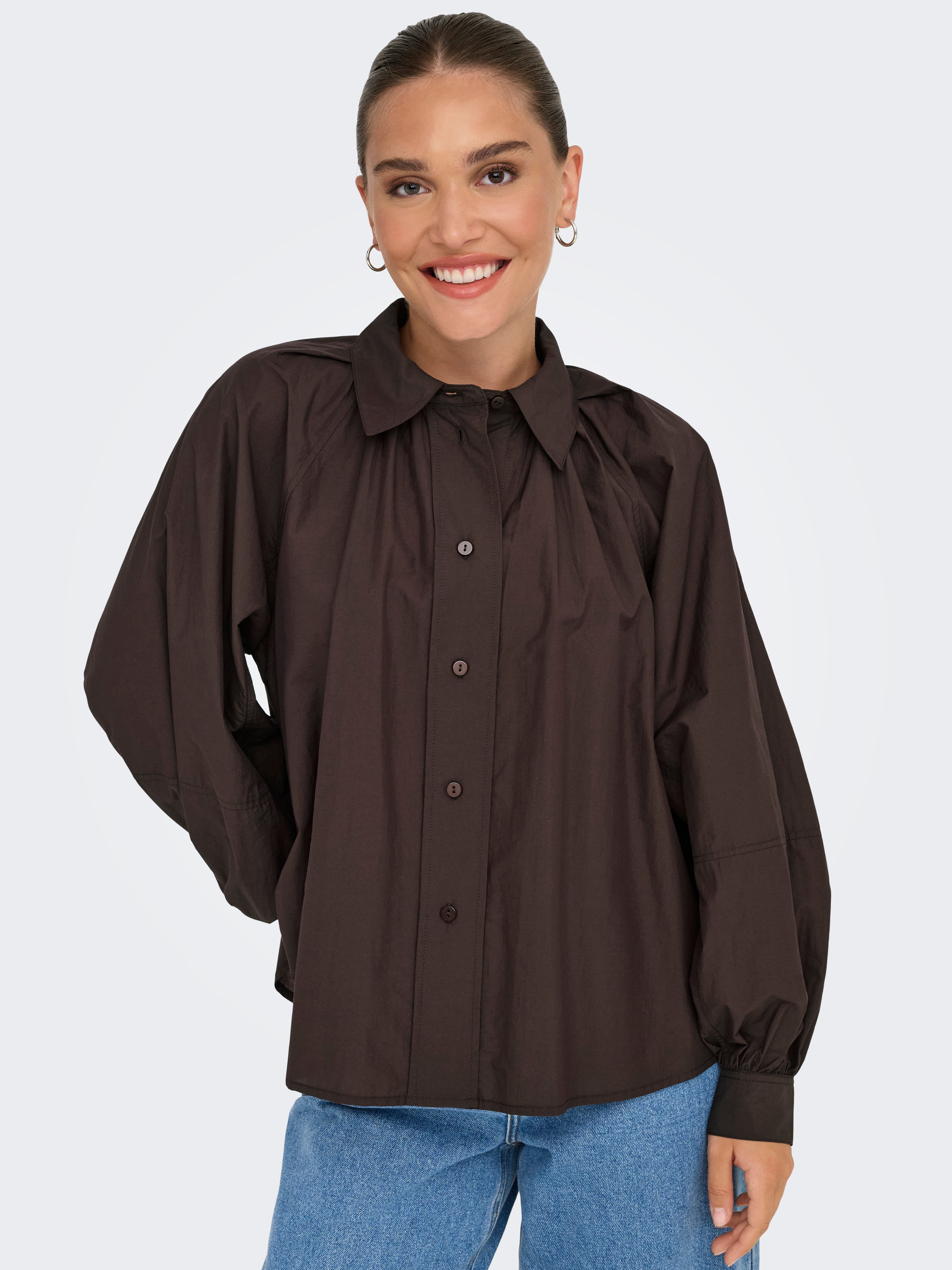 ONLRIVER Shirt Coffee Bean