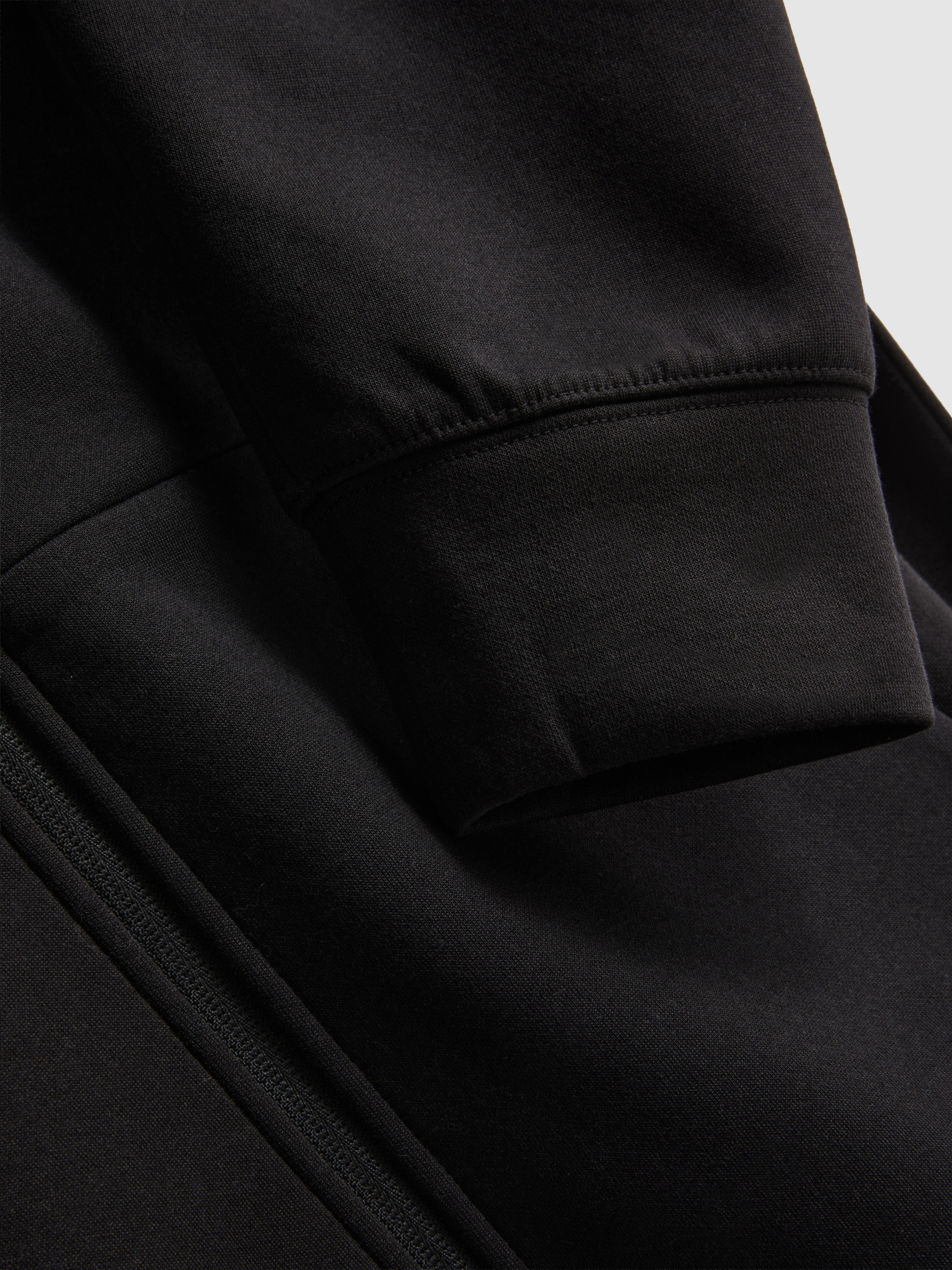 Zip-Up Gym Hoodie - Black