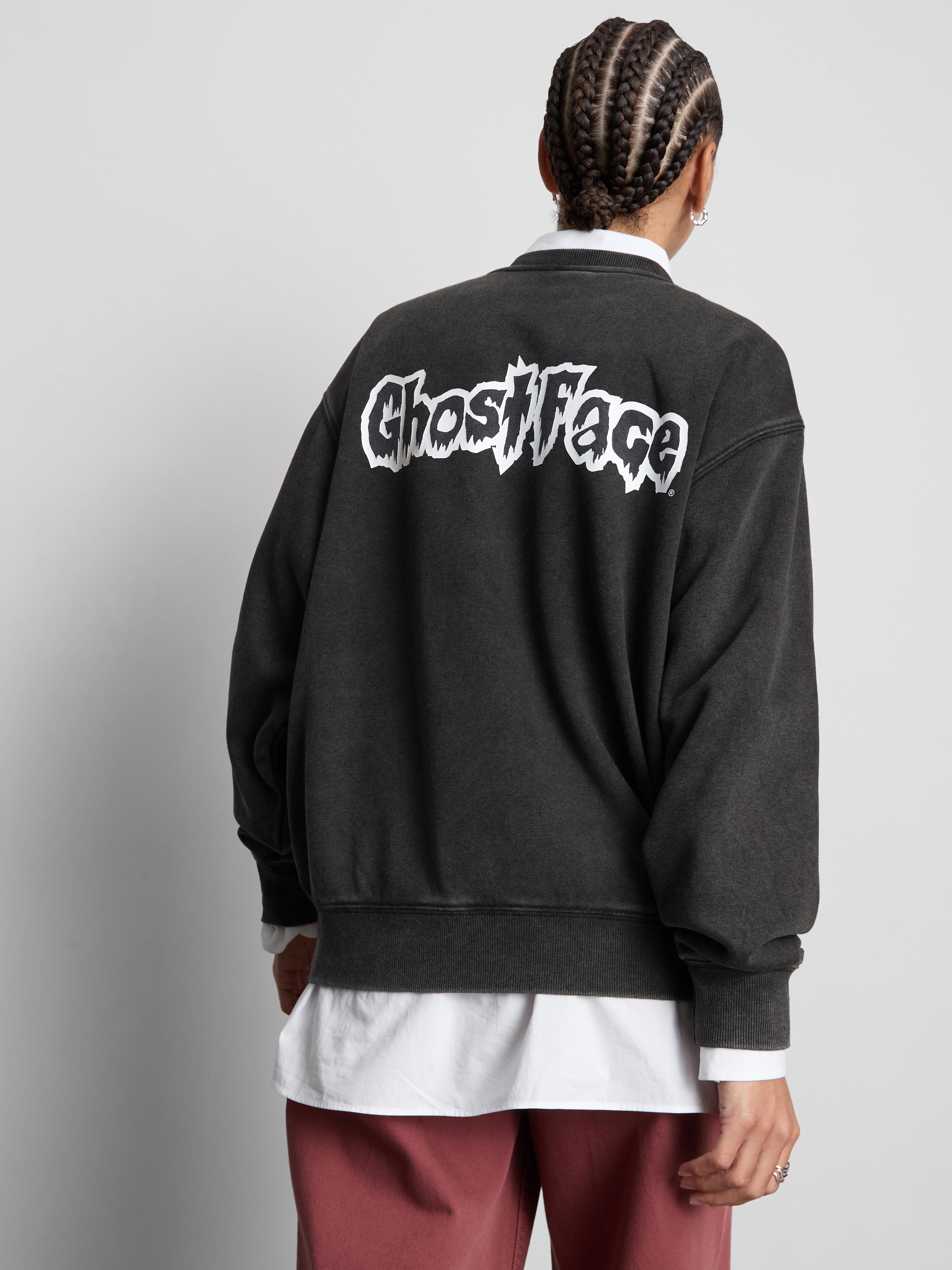 Ghostface Cotton Rich Sweatshirt - Charcoal