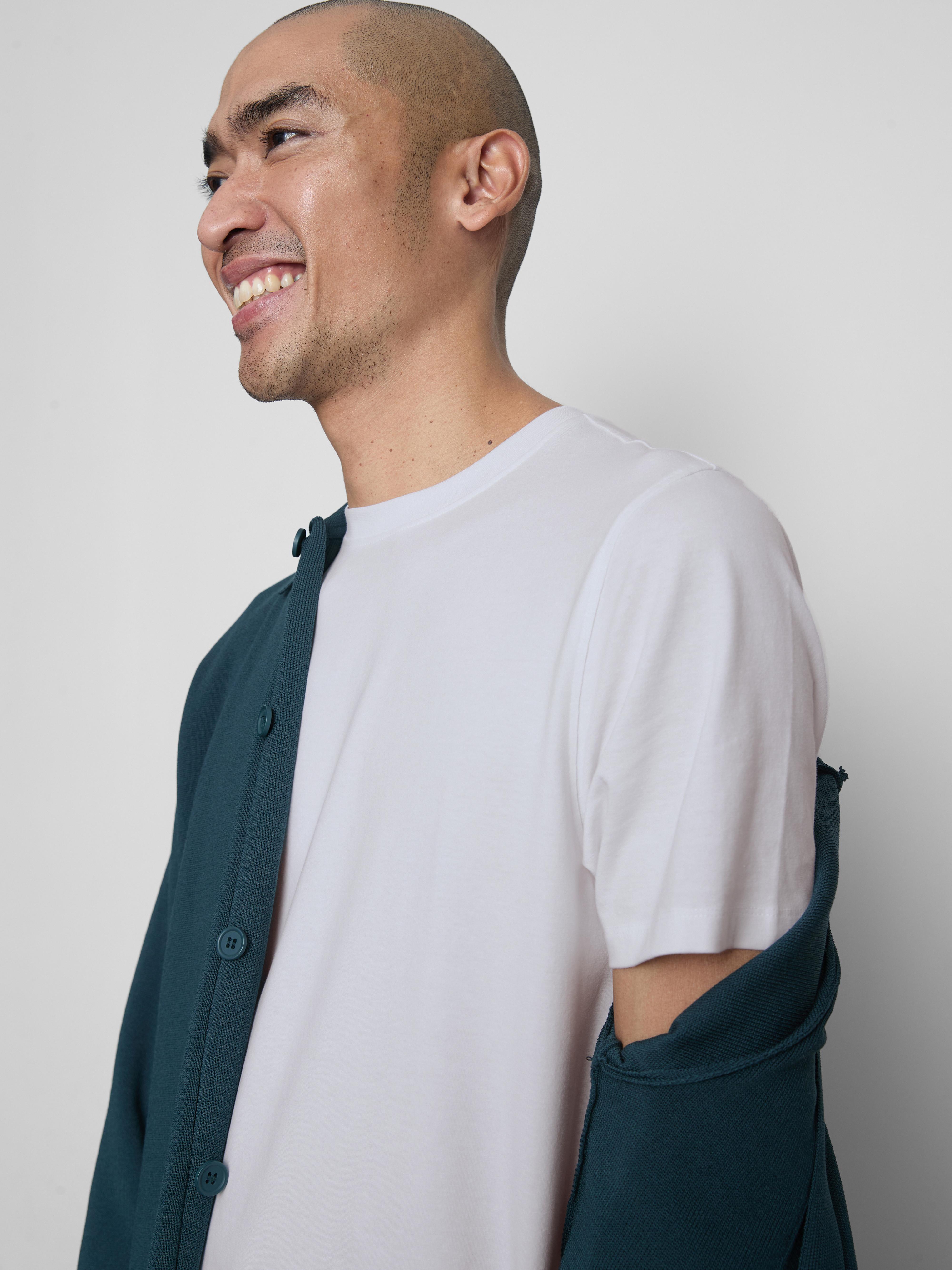 Slim-Fit Stretch Short-Sleeve T-Shirt - White