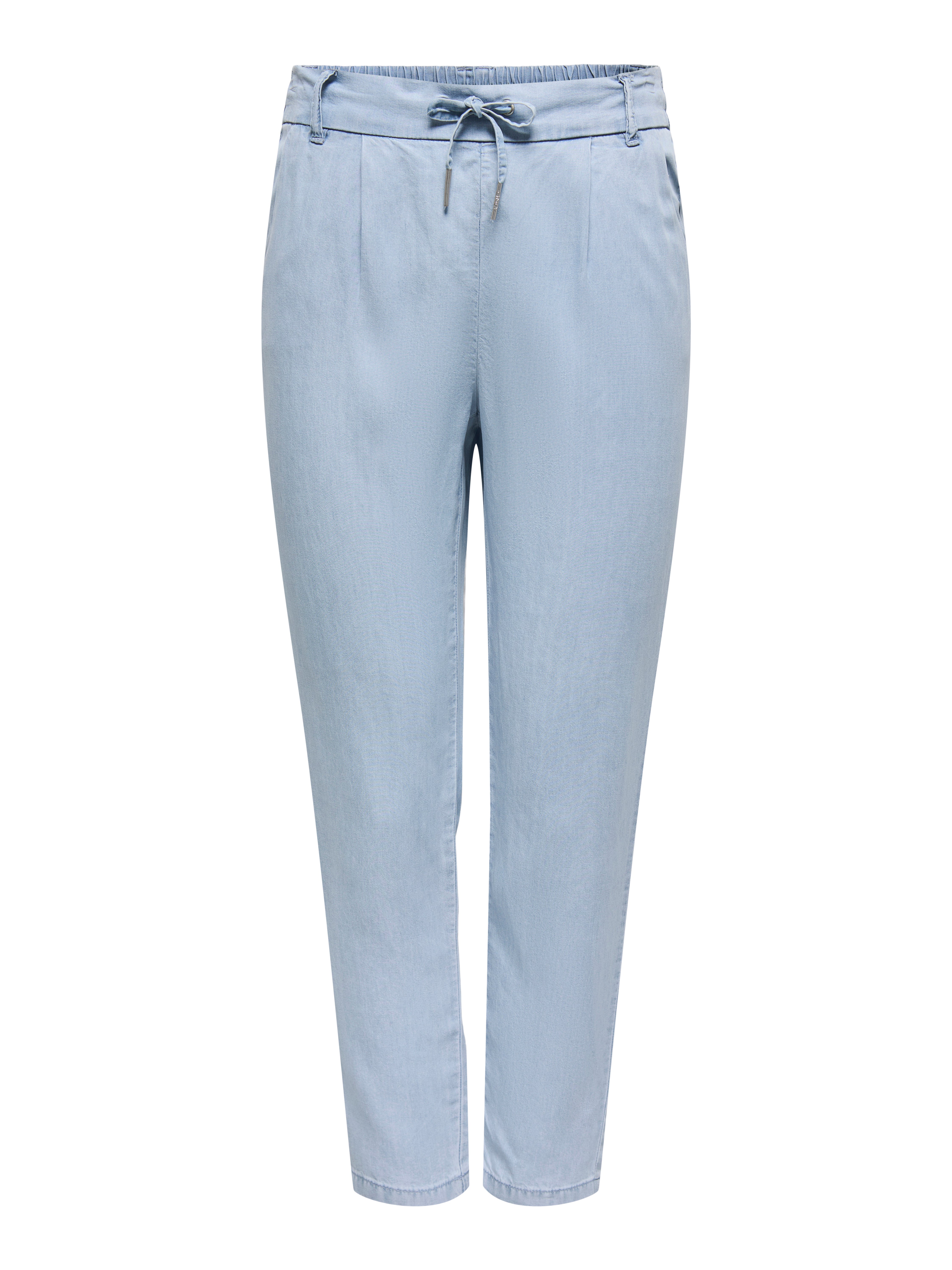 ONLPOPTRASH Straight Fit Trousers Light Blue Denim