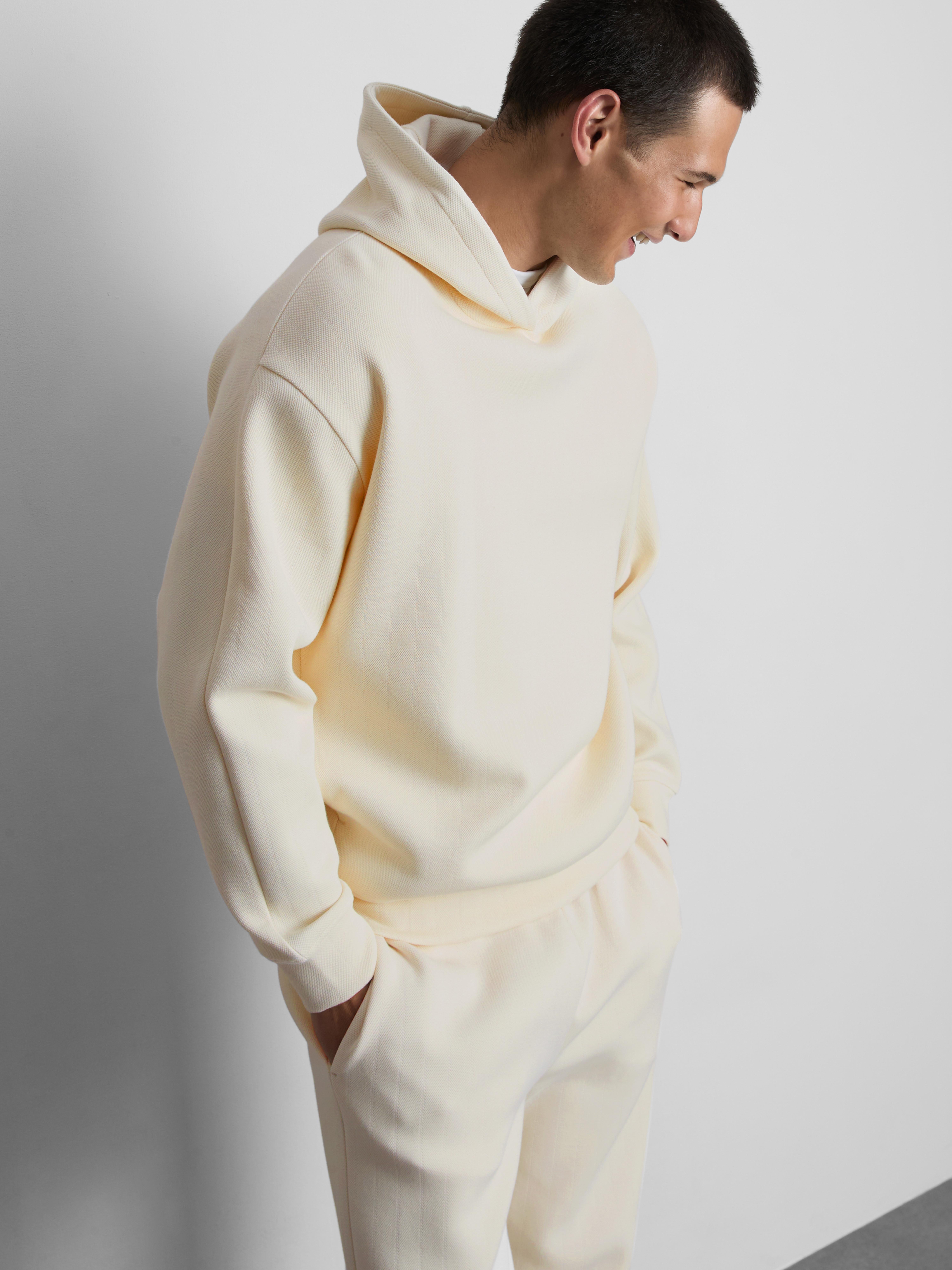The Edit Textured Hoodie - Ivory