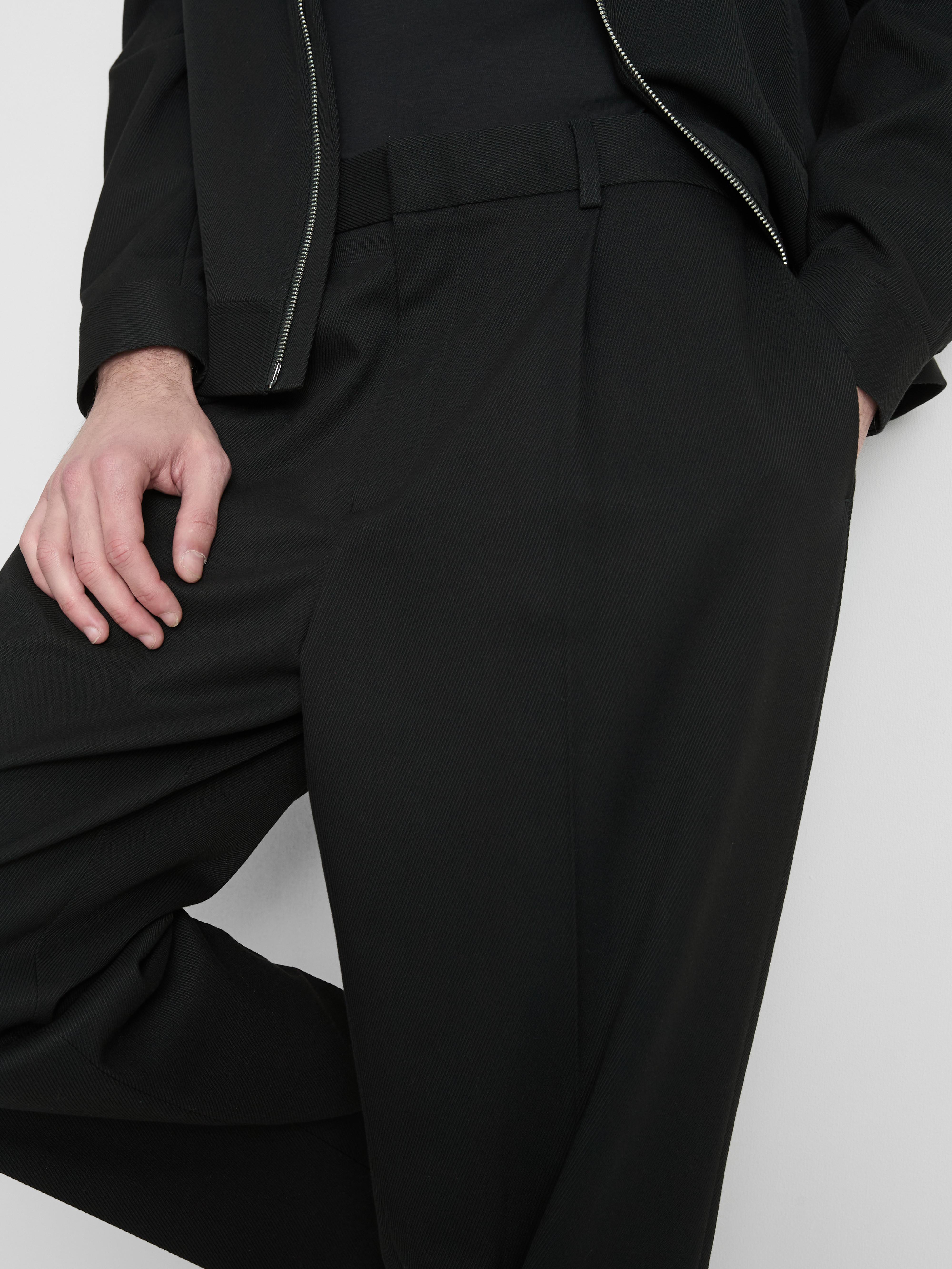 The Edit Twill Pants - Black